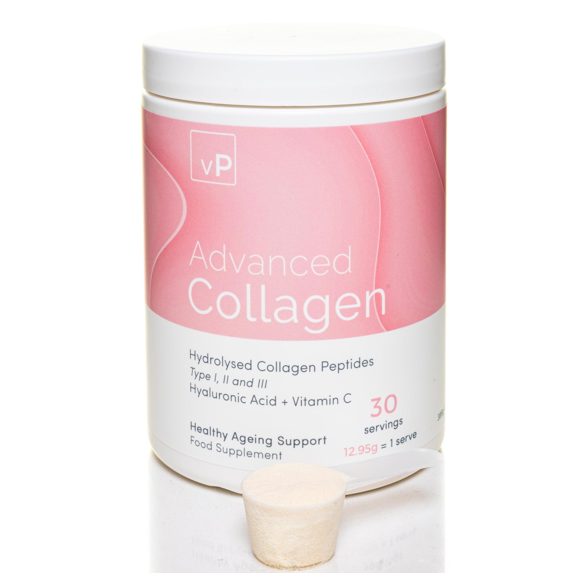 Advanced Collagen with Hyaluronic Acid - 12.95g x 30 Servings - Type 1 2 3 vP Vitality Pro buy supplements canada