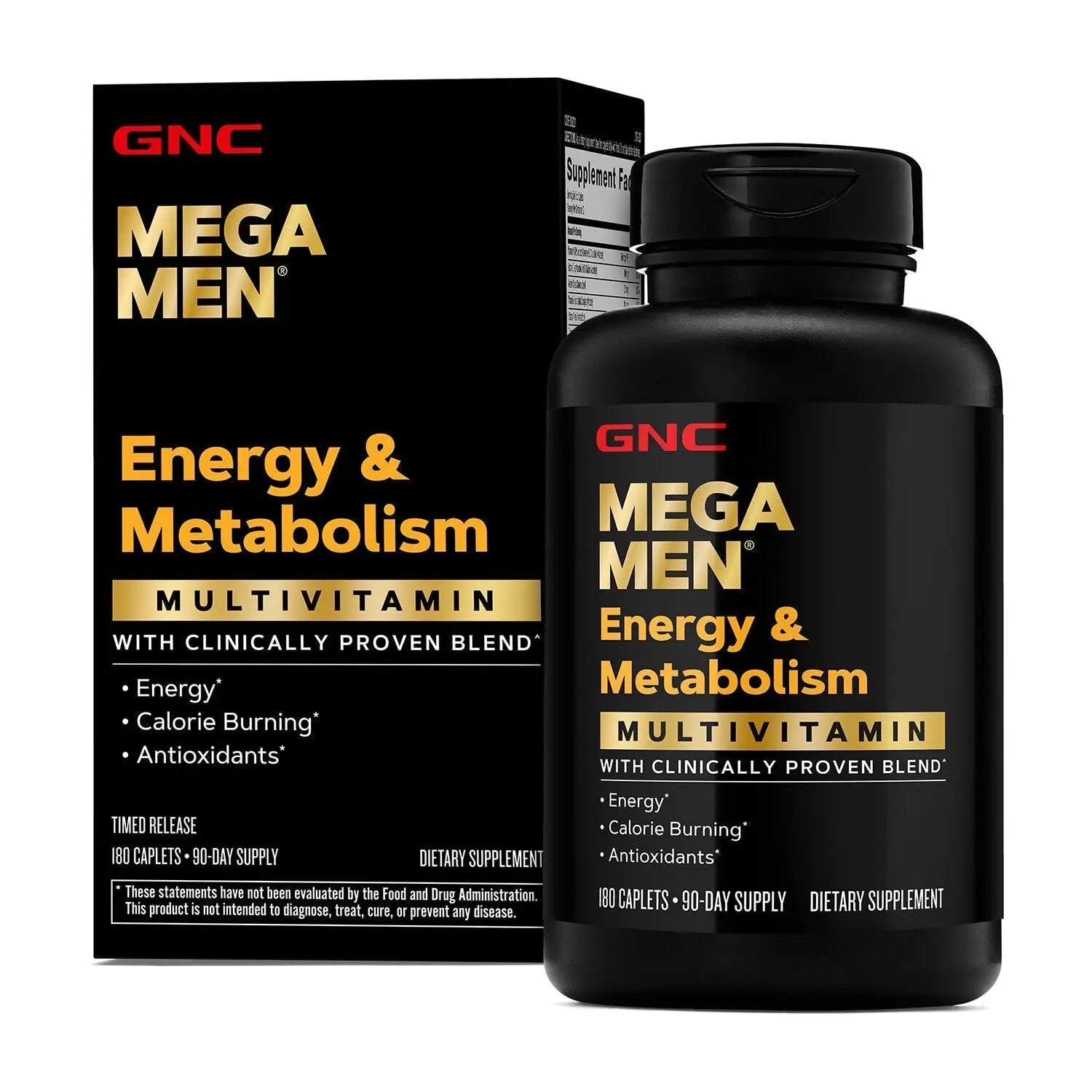 GNC Mega Men Energy & Metabolism Multivitamin | Antioxidants and Increased Calorie Burning | 180 Count GNC buy supplements canada