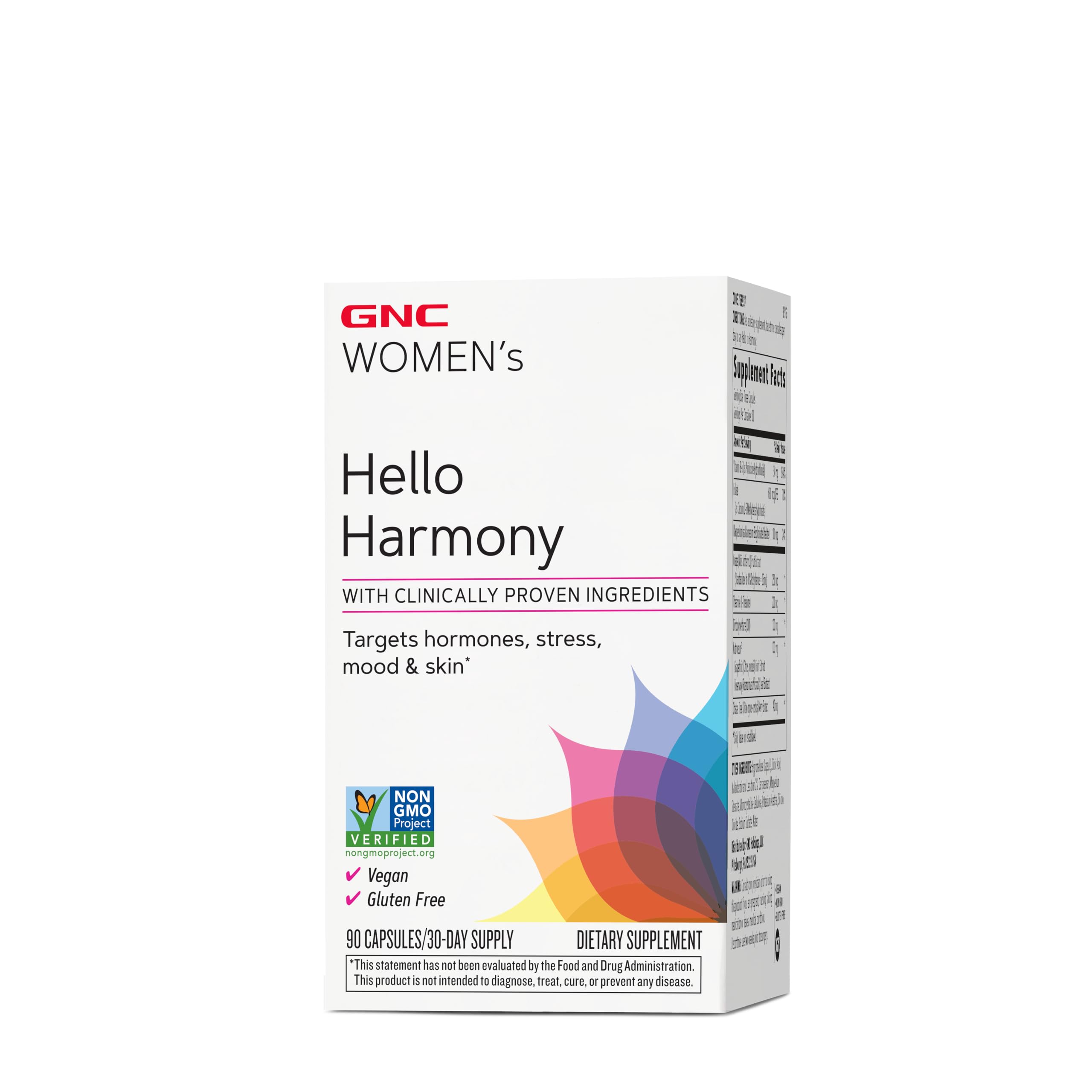 GNC Women's Hello Harmony | Clinically Proven Hormonal Support for Women | Supports Mood, Skin, and Stress Management | Vegan and Gluten Free | 90 Count GNC buy supplements canada