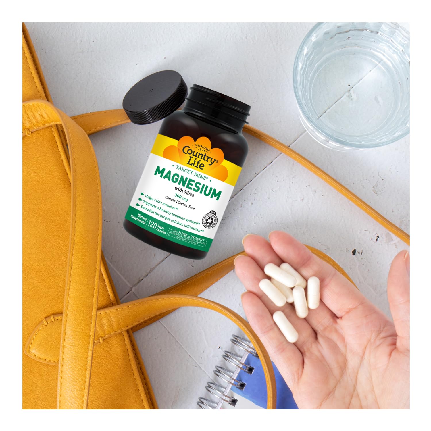 Target-Mins Magnesium with Silica 300 mg 120 Vegetarian Capsules Country Life buy supplements canada