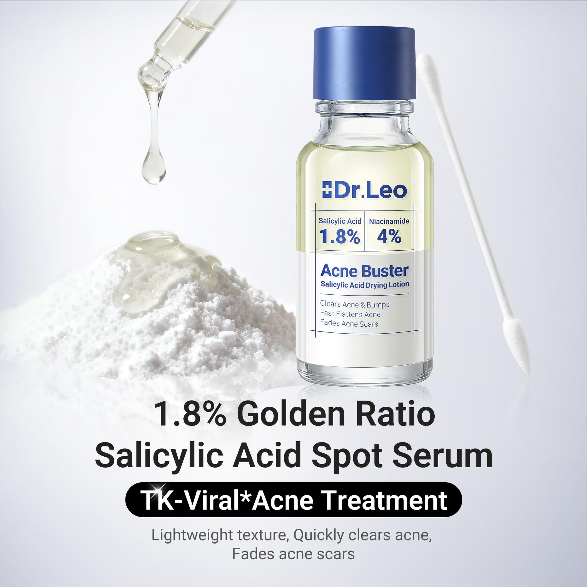 Dr.Leo 1.8% Salicylic Acid Spot Serum, Acne Treatment for Acne-Prone Sensitive Skin | Niacinamide, Fast Pimple Relief, Fades Acne Marks Dr.Leo buy supplements canada