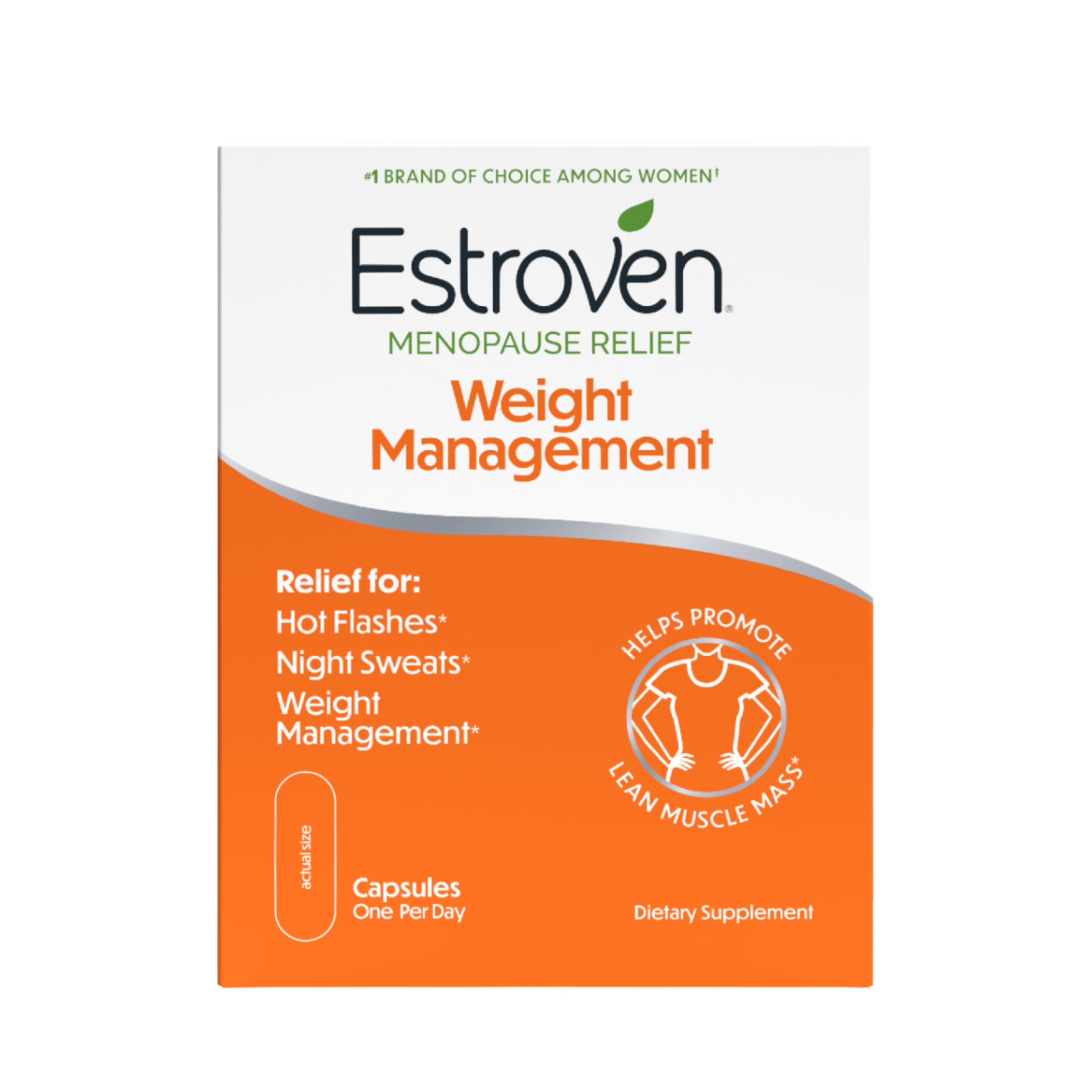 Estroven Weight Management for Menopause Relief - 30 Ct. - Clinically Proven Ingredients Help Manage Weight, Provide Night Sweats & Hot Flash Relief* Drug-Free & Gluten-Free Caplets Estroven buy supplements canada