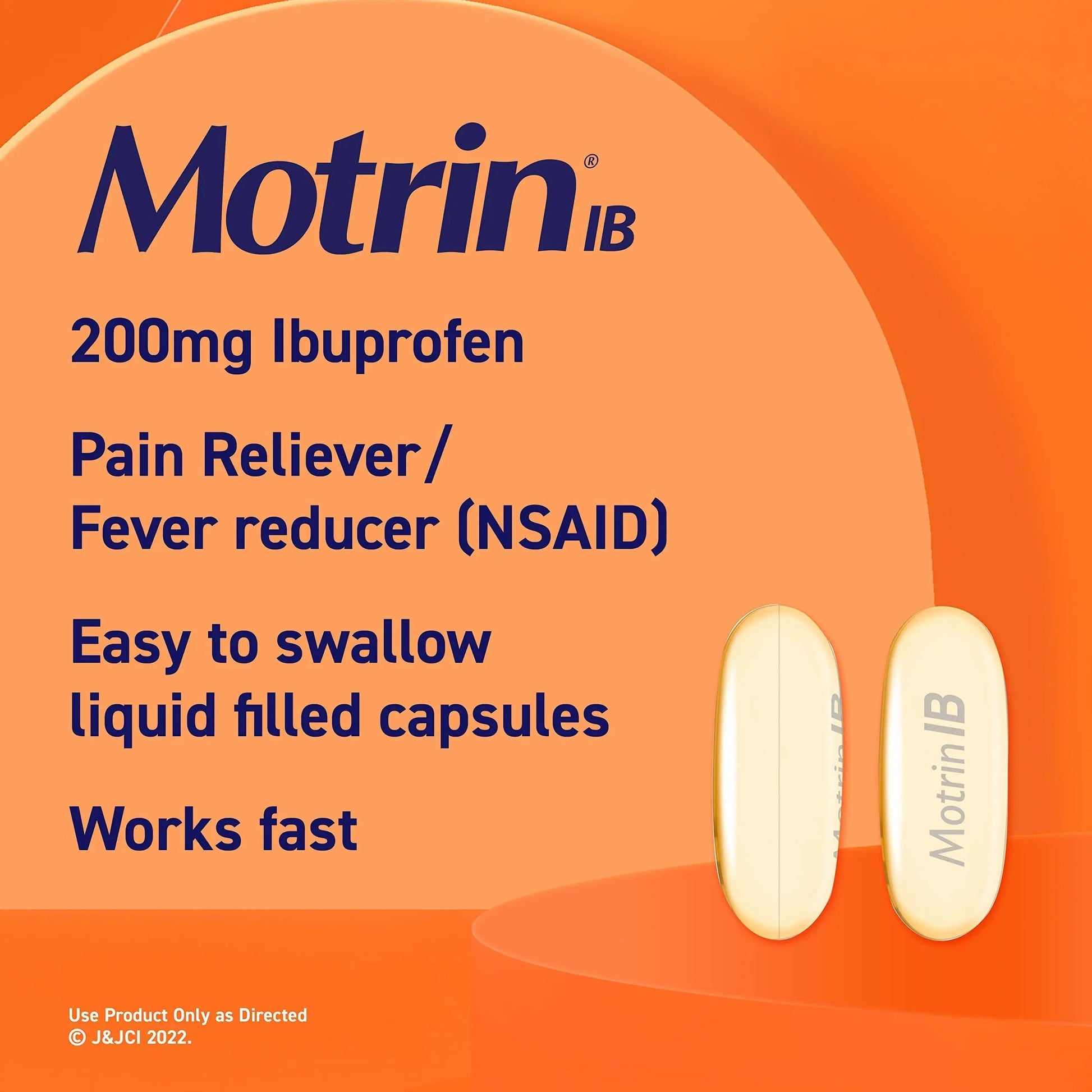 Motrin IB Liquid Gels with 200mg Ibuprofen per Caplet, Pain Reliever & Fever Reducer for Adults, Relief from Minor Arthritis Pain, Muscle Aches, Headache, Menstrual Cramps & Backache, 120 ct Motrin buy supplements canada