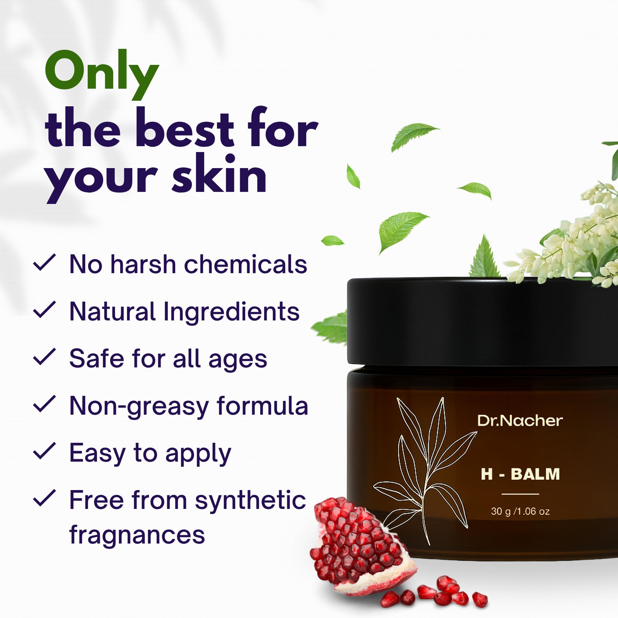 Dr. Nacher H-Balm. Rectal Natural Balm for Fissure, Hem Related discomfort. with Sophora & 12 Herbal Extracts. Soothes Irritation. Fast-Acting. Safe for Sensitive Areas and Postnatal. for Men & Women Dr. Nacher buy supplements canada