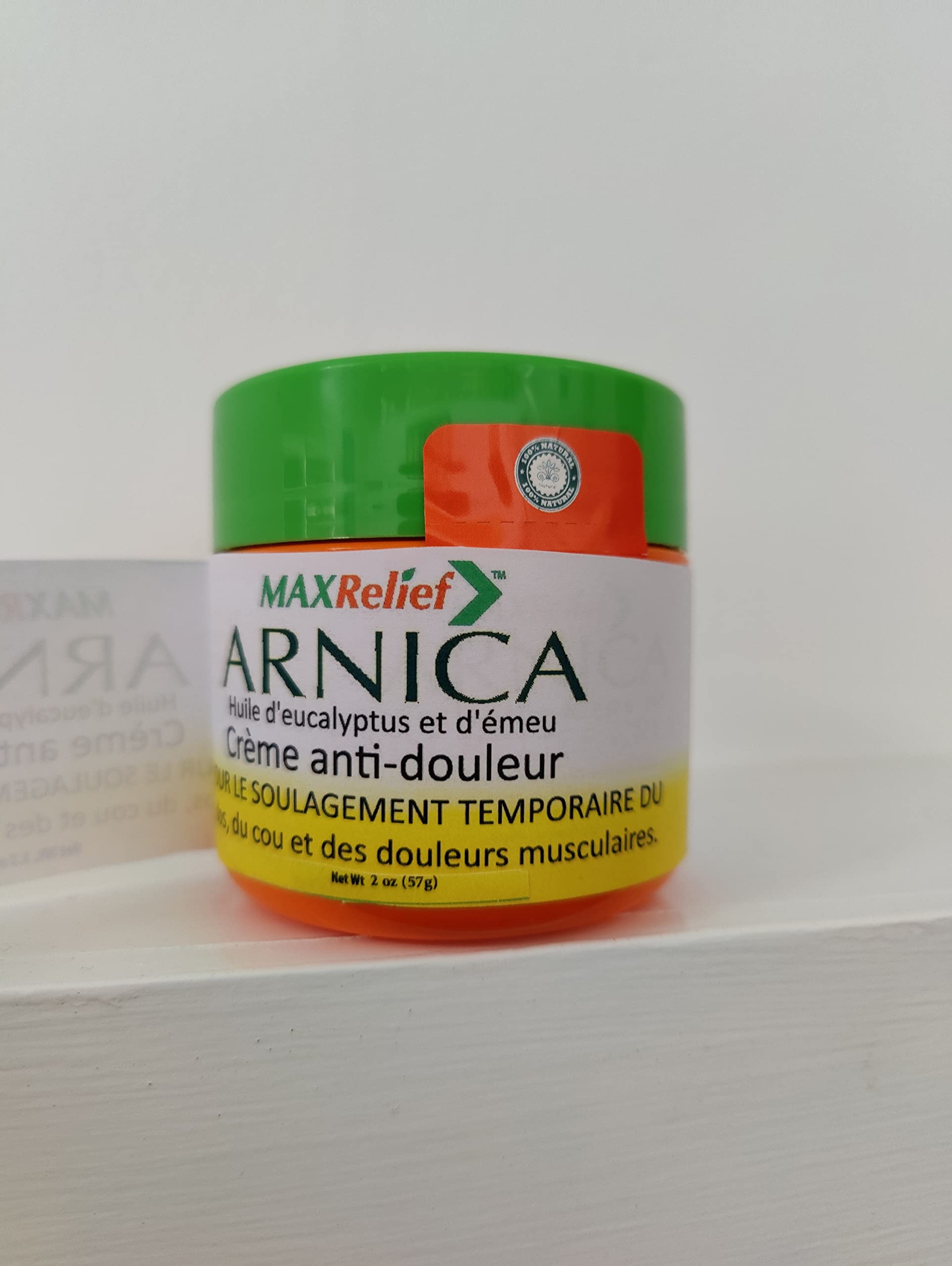 MaxRelief Arnica Montana Pain Cream - Advanced Formula for Deep Relief - Soothe Knee, Joint & Muscle Pain - Reduce Swelling, Joint Inflammation Fibromyalgia & Plantar Fasciitis Relief - Emu Oil 2oz MaxRelief buy supplements canada