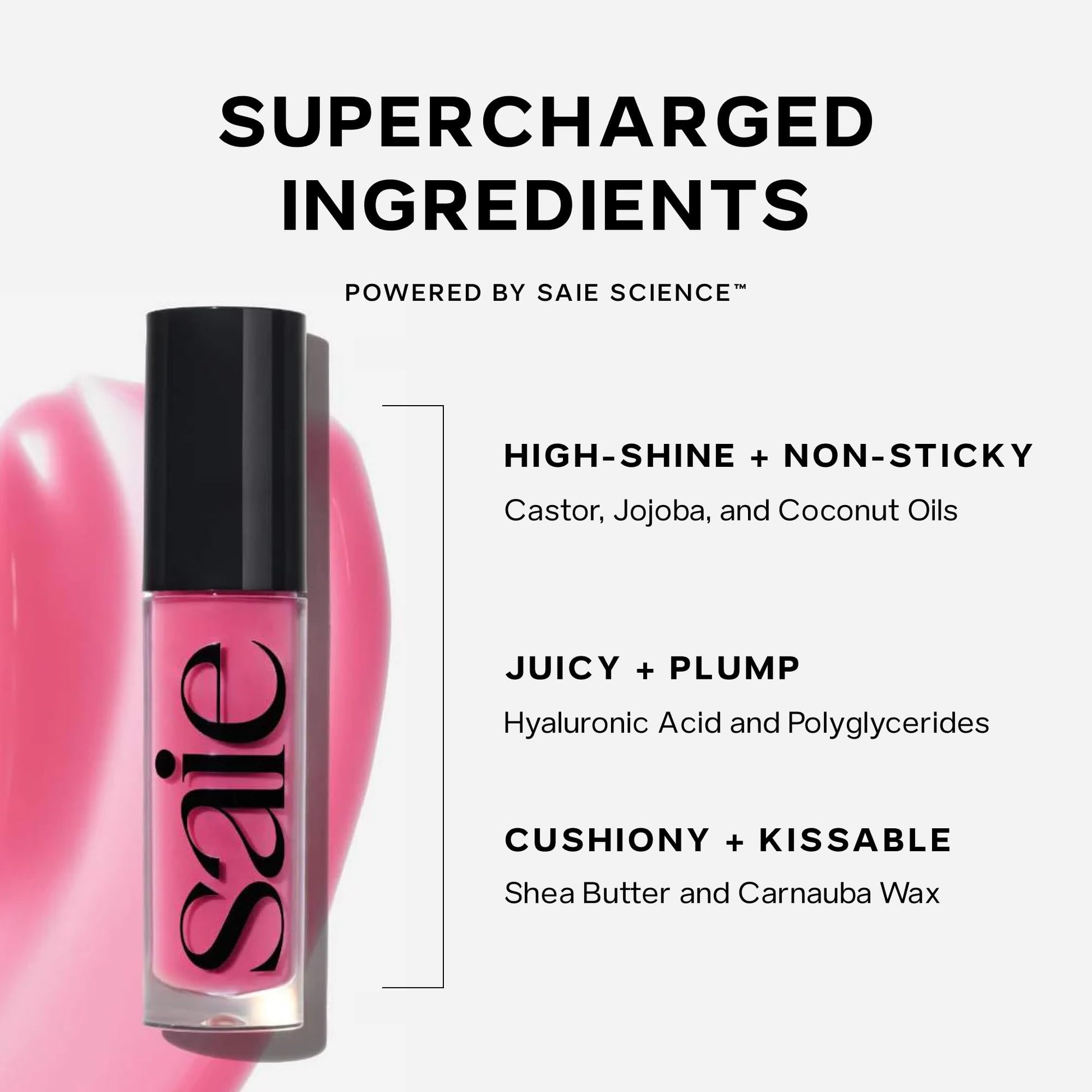 Saie Dewy Glow Duo - Dew Liquid Blush - (.40 oz, Flirty), Glossybounce Lip Gloss-Oil Hybrid (.17 oz, Burst) - Hydrating, Vegan Makeup for Radiant Cheeks & Lips Saie buy supplements canada