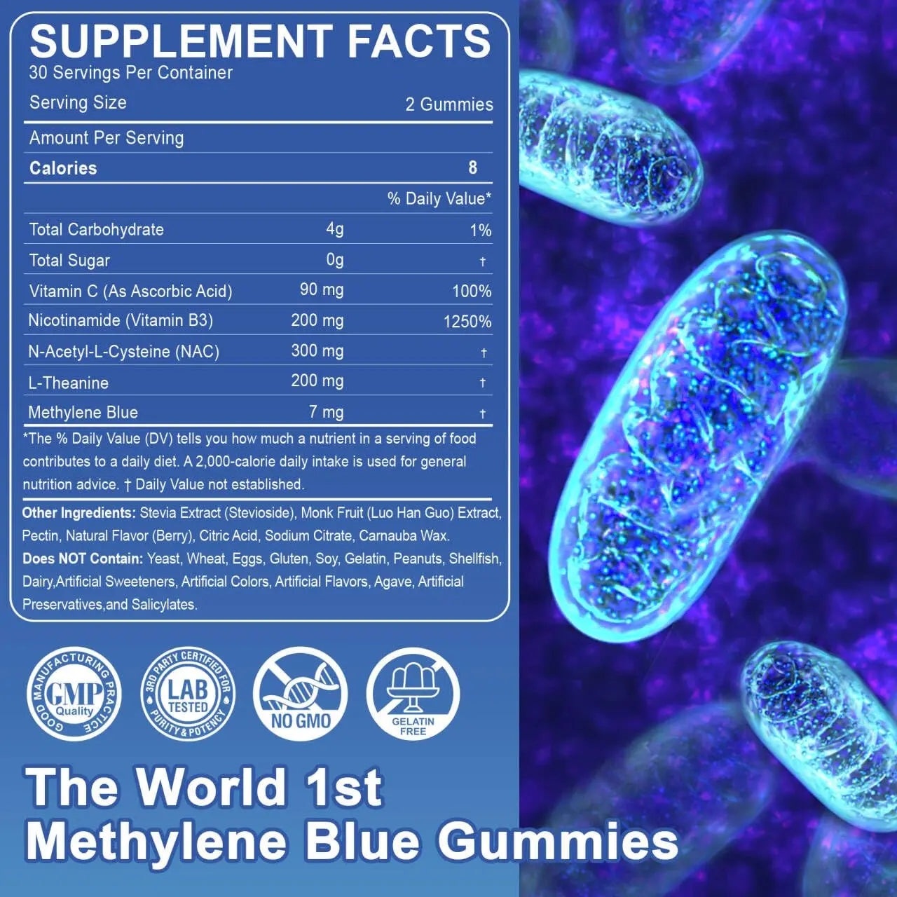 LILICARE Mens Multivitamins Gummies + Methylene Blue Gummies for Human LILICARE buy supplements canada