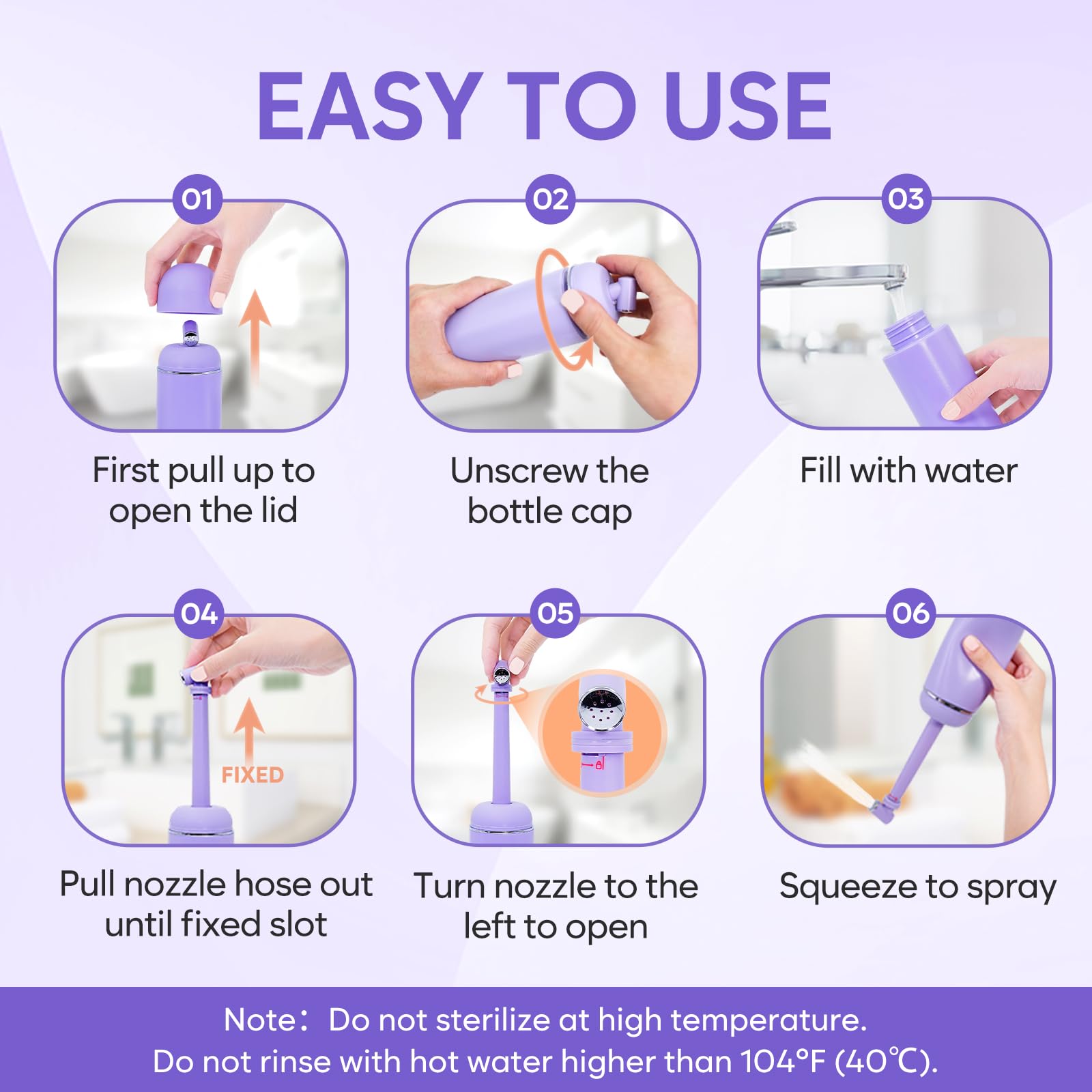 Portable Peri Bottle for Postpartum & Perineal Care: Easy@Home Handheld Bidet Perfect for Personal Easy@Home buy supplements canada