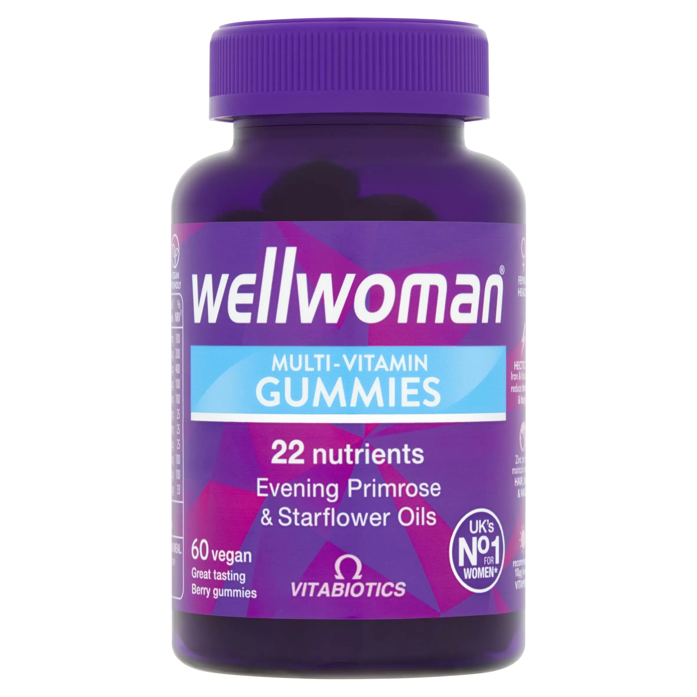Wellwoman Multivitamin Gummies - Once a Day Essential Vitamin for Women | Energy, Immune, and General Health | Wellwoman buy supplements canada