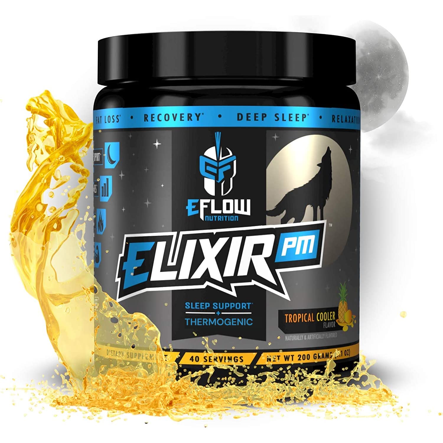 eFlow Nutrition Elixir PM - Night time Fat Burner and Natural Sleep Support - GABA, l-carnitine eFlow Nutrition buy supplements canada