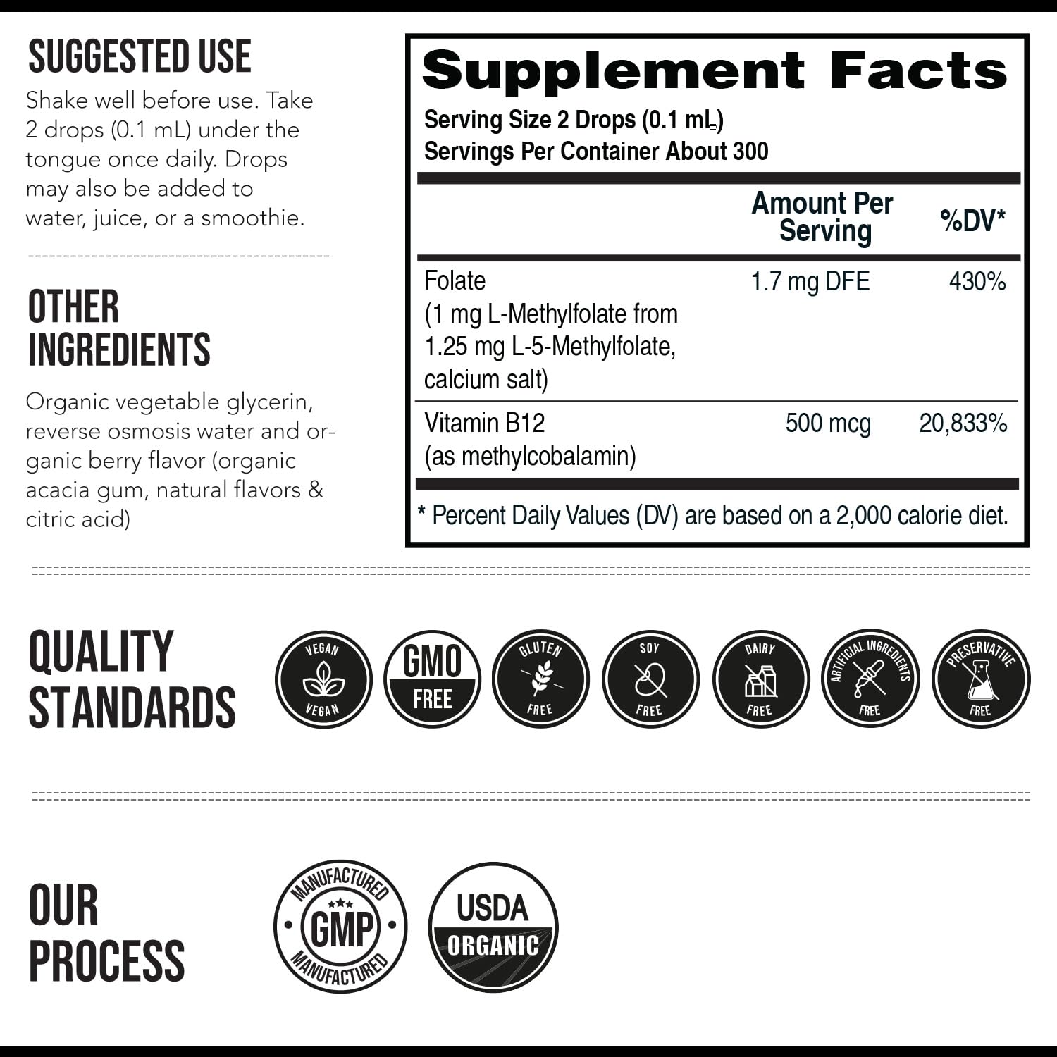 Organic Methyl Folate 1000 mcg + Methyl B12 Cofactor (300 Servings) – Metabolically Active 5-MTHF Form, Organic Berry Flavor Triquetra Health buy supplements canada