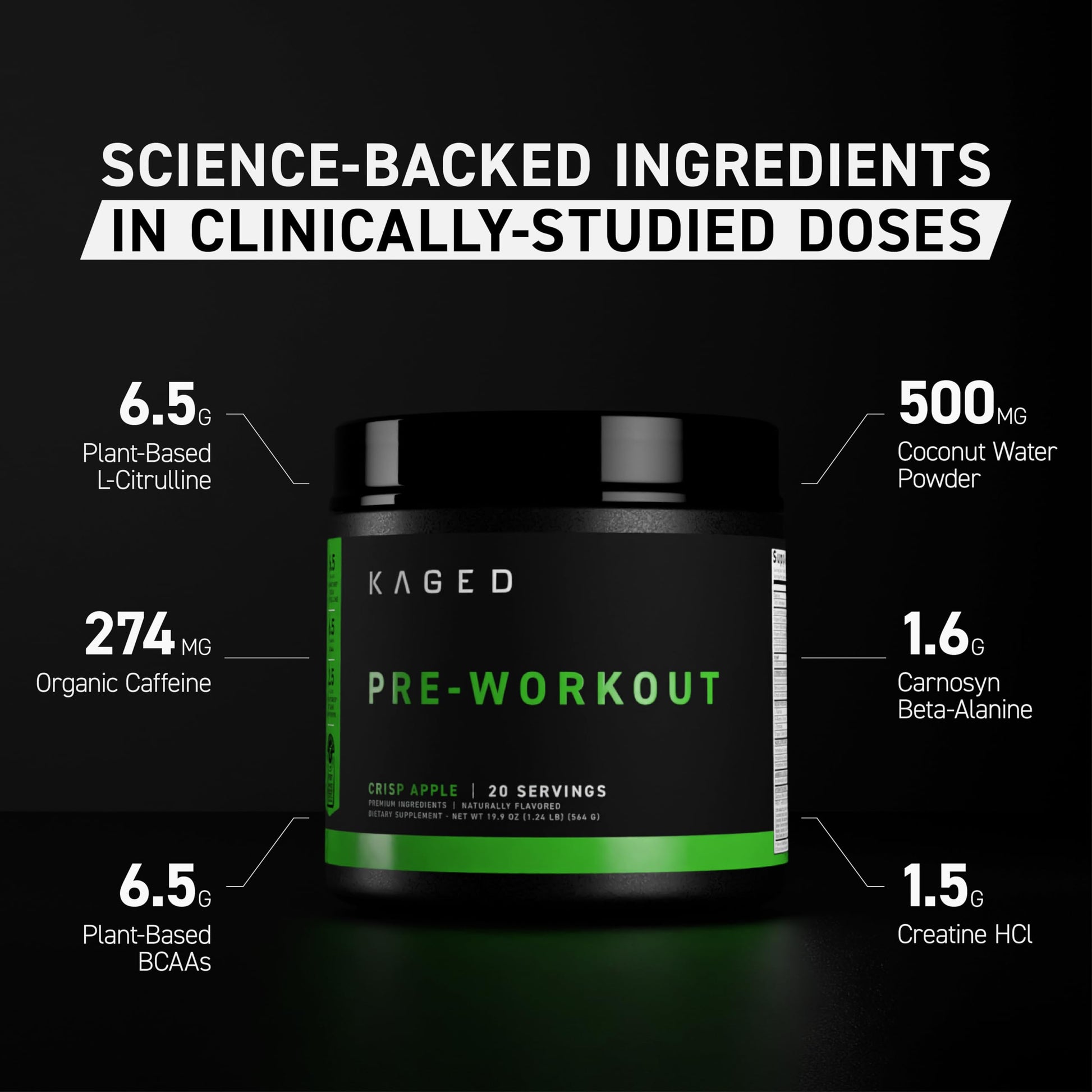 Kaged Stimulant Free Pre Workout Powder | Fruit Punch | Pre-Kaged | Formulated with Creatine, Beta Alanine | No Jitters | 20 Servings Kaged buy supplements canada