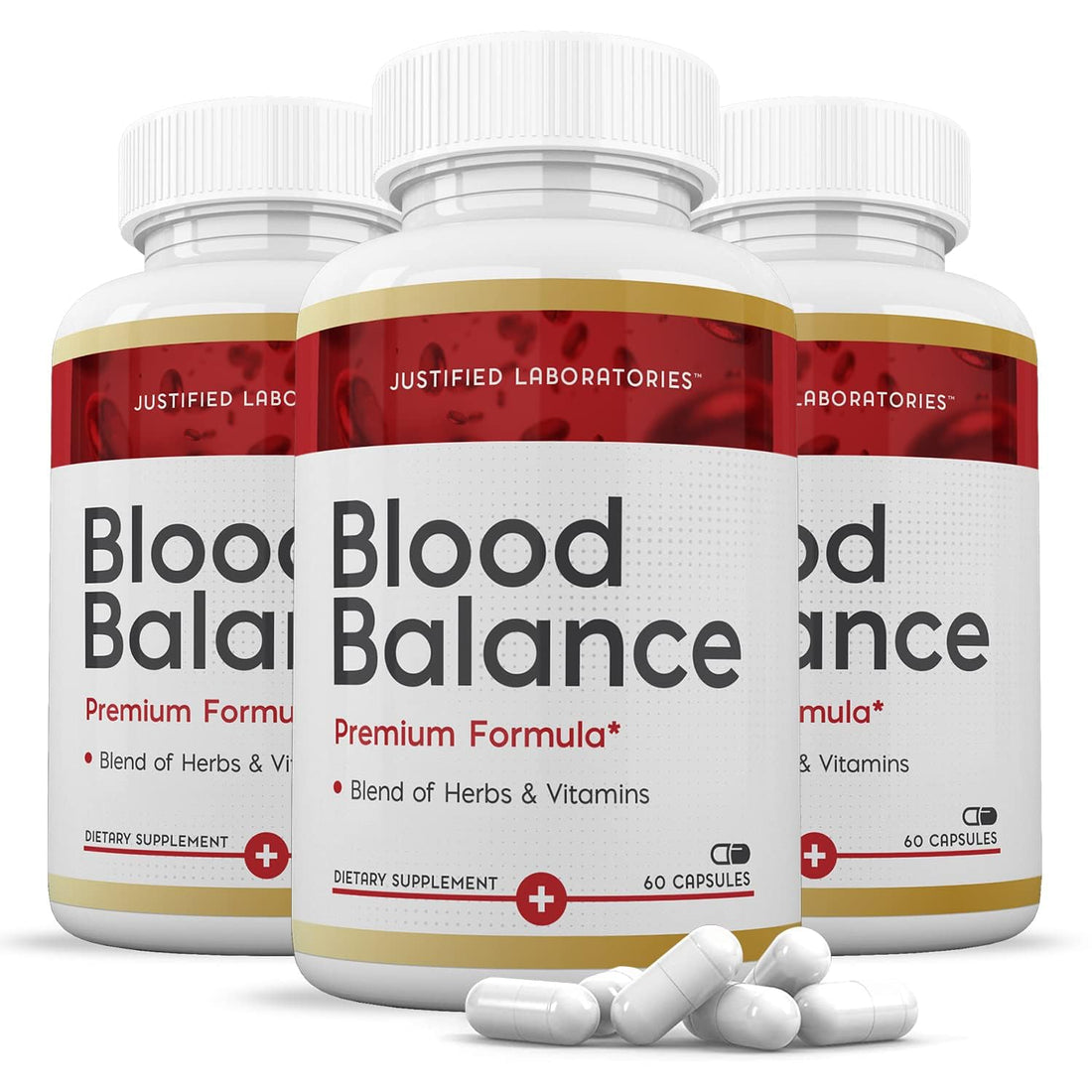 (3 Pack) Blood Balance Advanced Formula 688MG Supplement Pills 180 Capsules Justified Laboratories buy supplements canada