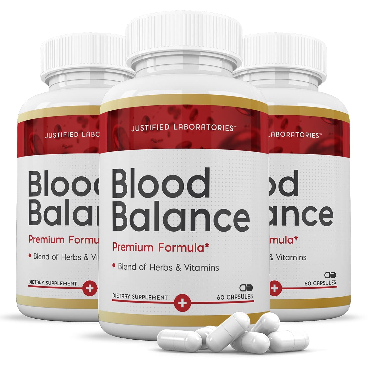 (3 Pack) Blood Balance Advanced Formula 688MG Supplement Pills 180 Capsules Justified Laboratories buy supplements canada