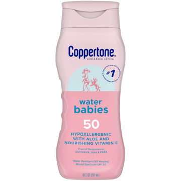 Coppertone WaterBabies Baby Sunscreen Lotion SPF 50, Hypoallergenic Sunscreen for Babies, Water Resistant Coppertone buy supplements canada
