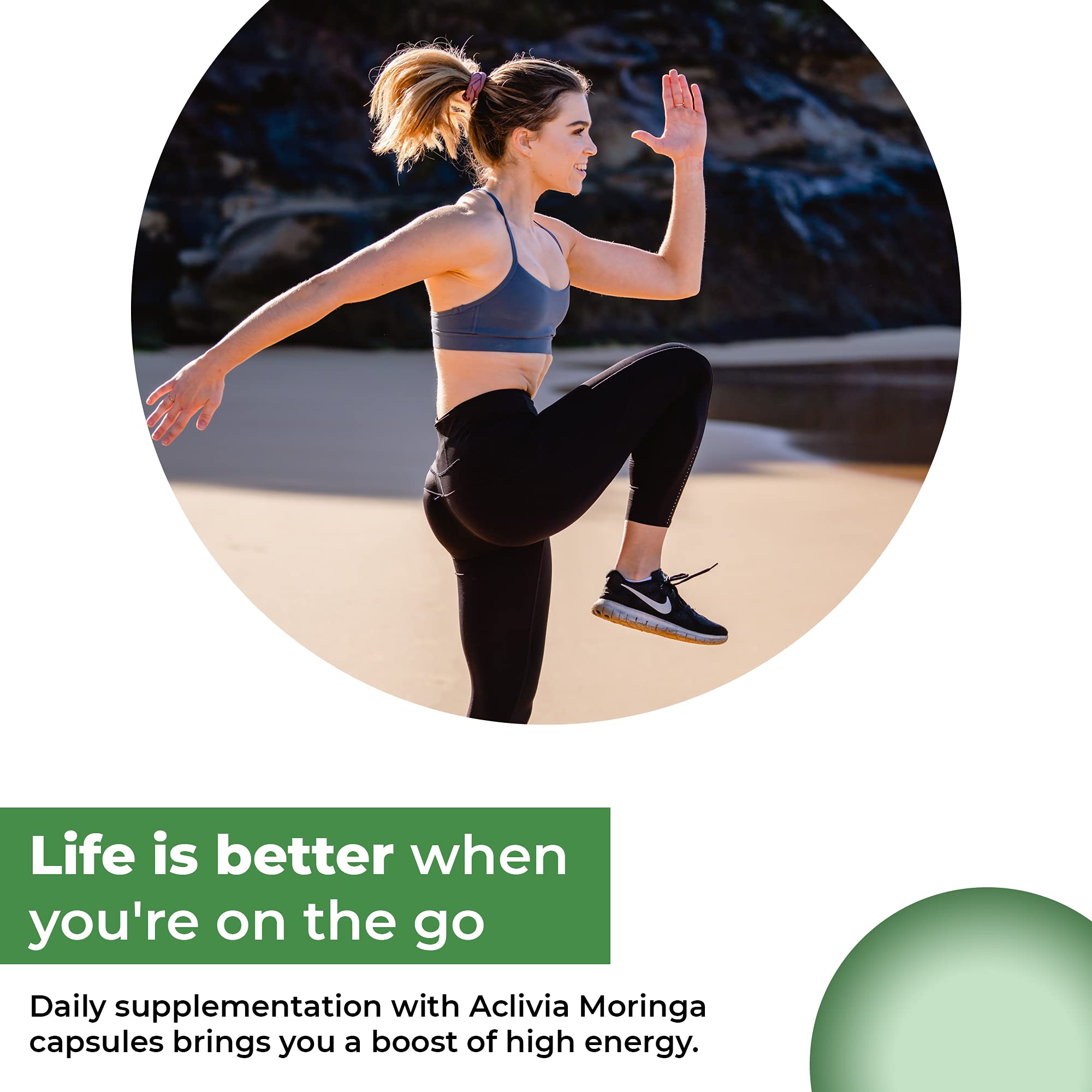 Aclivia - Moringa Complex - Maximum Strength Moringa Oleifera Leaf & Seed Supplement - Superfood Capsules with Antioxidant Properties - 5000mg - 60 Capsules Aclivia buy supplements canada