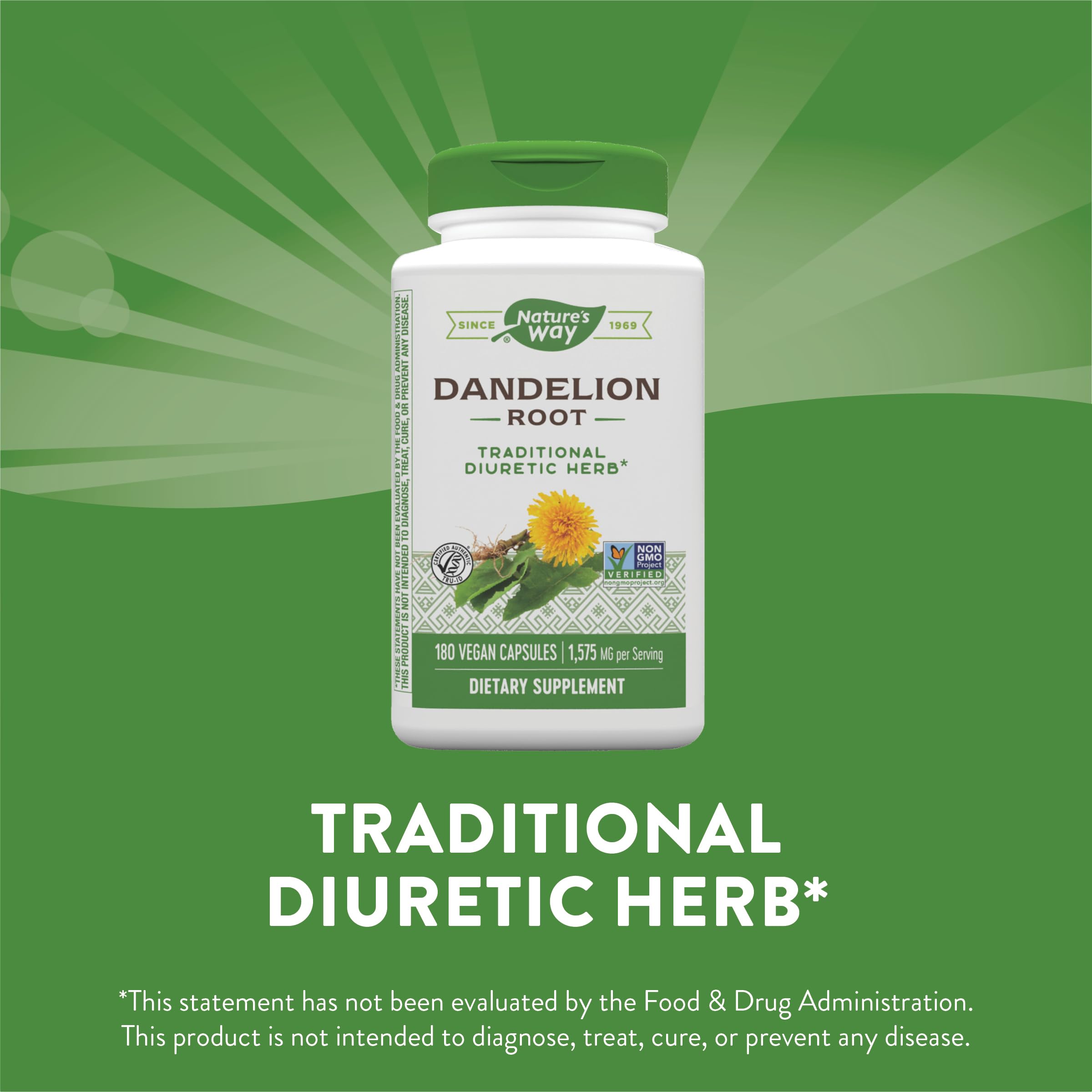 Nature's Way Dandelion Root Diuretic Herb* 525 mg per Capsule Non-GMO Nature's Way buy supplements canada