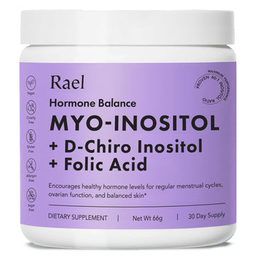 Rael Hormone Balance for Women, Inositol Powder Supplement - Vitamin B8, 40:1 Proven Ratio, Folic Acid for Ovarian Function (30 Servings) Rael buy supplements canada