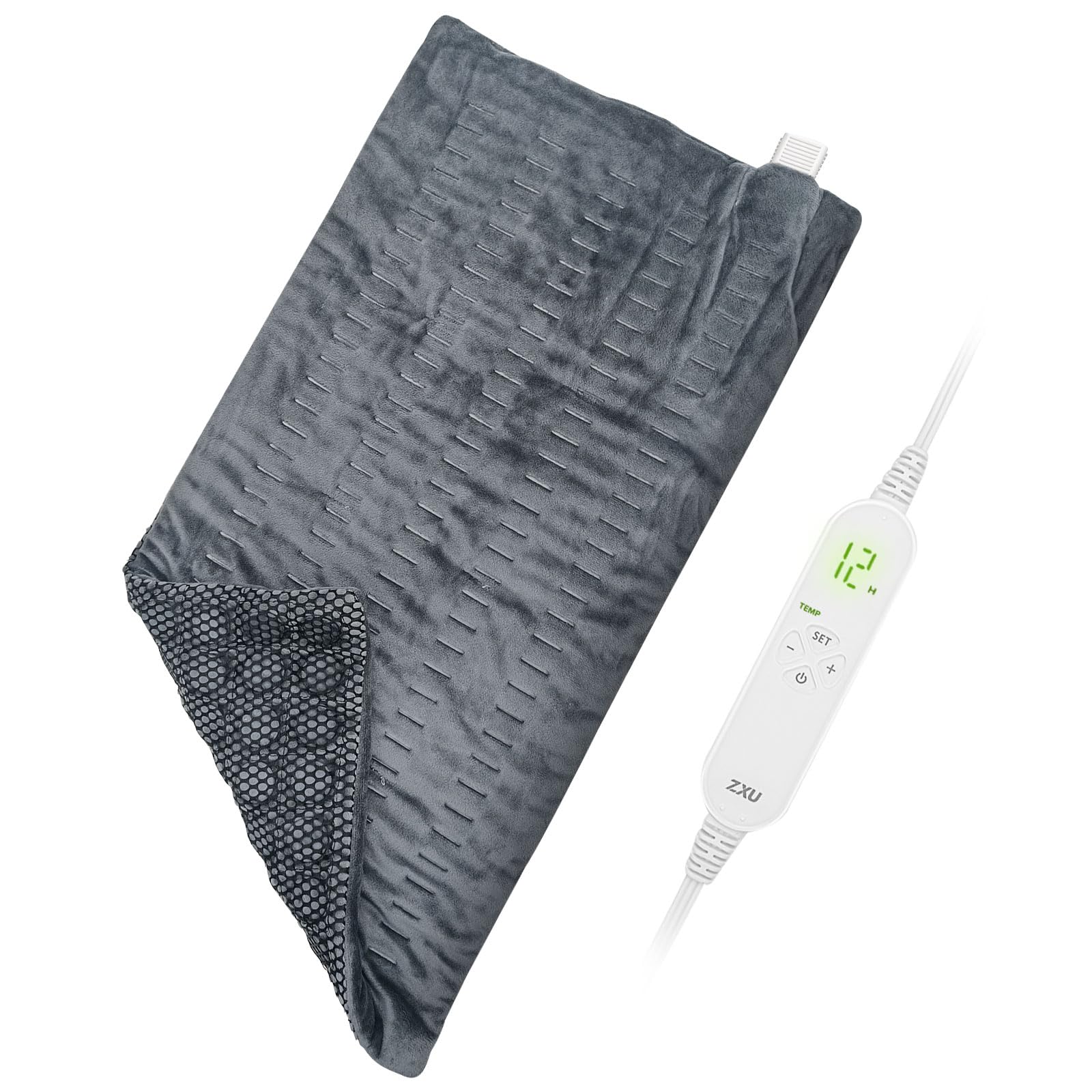 ZXU Jade Stone Heating pad, Nature Jade Electric Heating Pad for Back Pain and Cramps Relief,XL King Size Hot Heated Pad with 12 Heat Level,1-24h Auto-Off,Stay on Function, Hot Heated Pad ZXU buy supplements canada