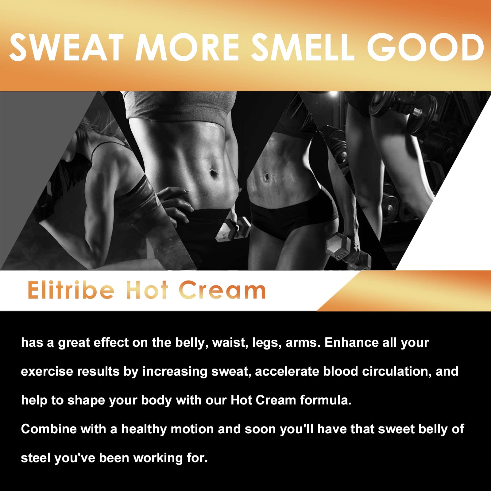 Elitribe Hot Cream Sweat Workout Enhancer Gel - Fat Burning, Cellulite & Firming Body Elitribe buy supplements canada