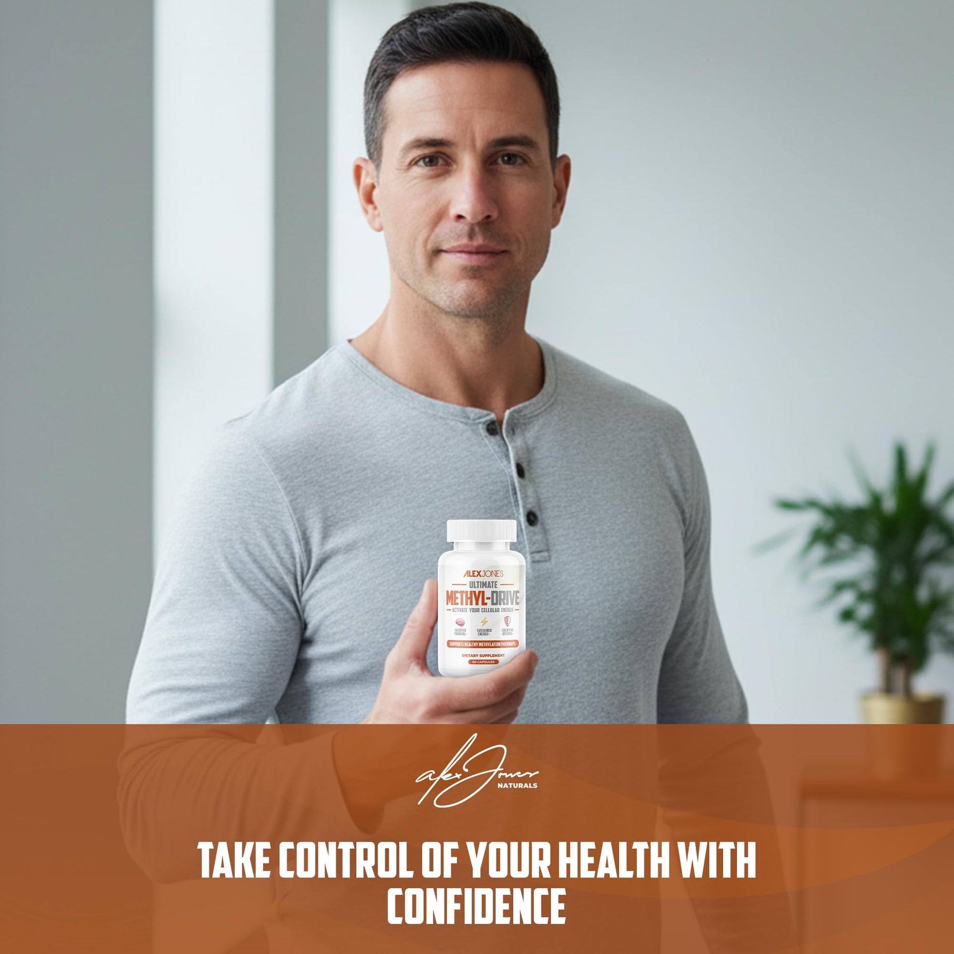 Alex Jones Naturals Methyl Drive Vitamin B Methylated Complex Formula – Mitochondrial Support Supplement w/ CoQ10, PQQ Supplement, Magnesium, B Methylated Complex & BioPerine – 60 Capsules Alex Jones Naturals buy supplements canada
