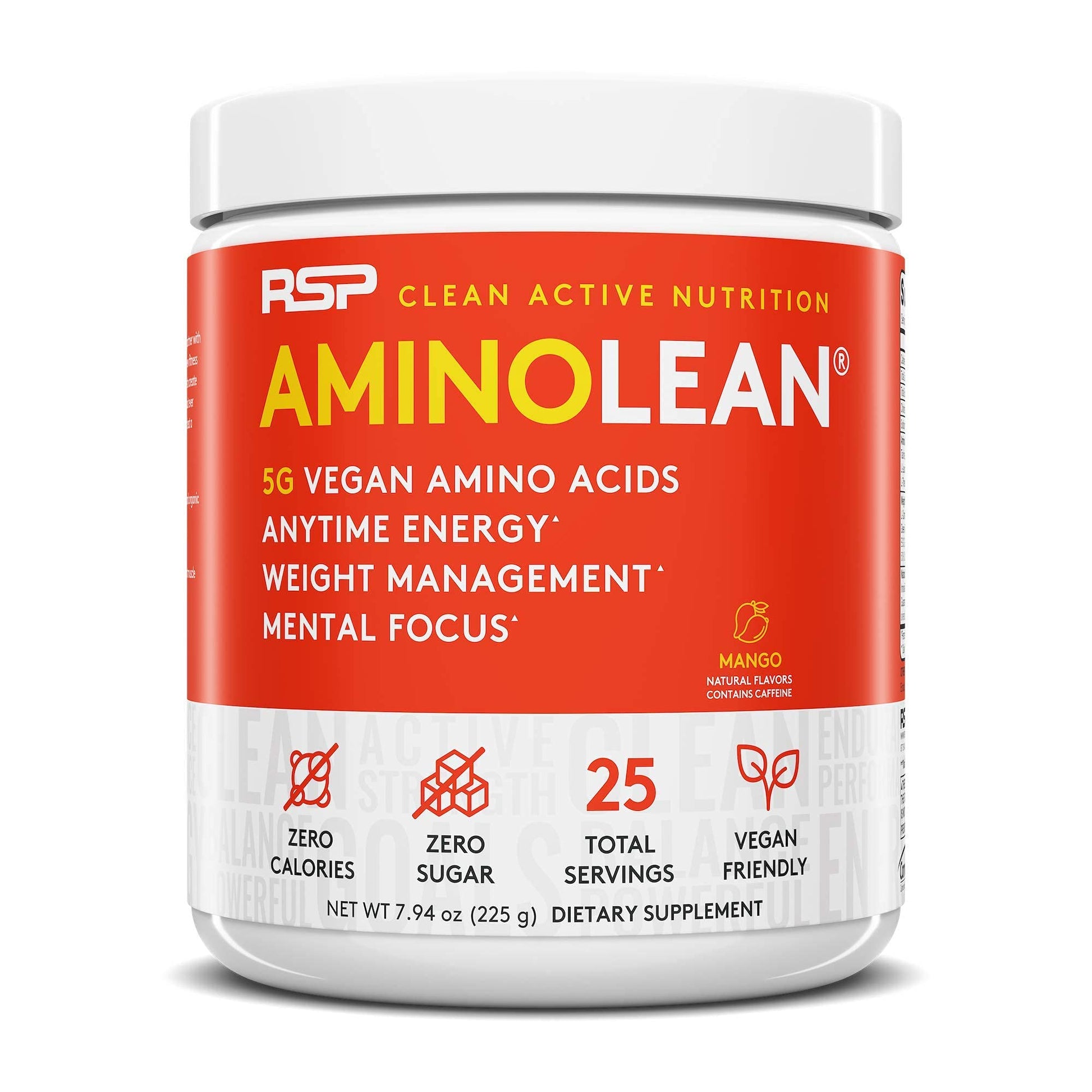 RSP NUTRITION Vegan AminoLean Pre Workout Energy (Mango 25 Servings) with AminoLean RSP NUTRITION buy supplements canada