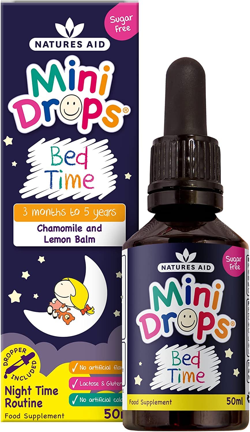 Natures Aid Bed Time Mini Drops for Children 3 Months - 5 Years, 50ml natures aid buy supplements canada