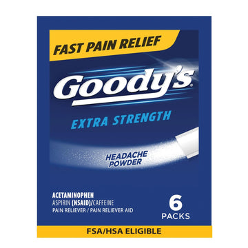 Goody's Pain Relief Powders, Extra Strength Headache Powder, 6 ct (Pack of 1) Goody's buy supplements canada