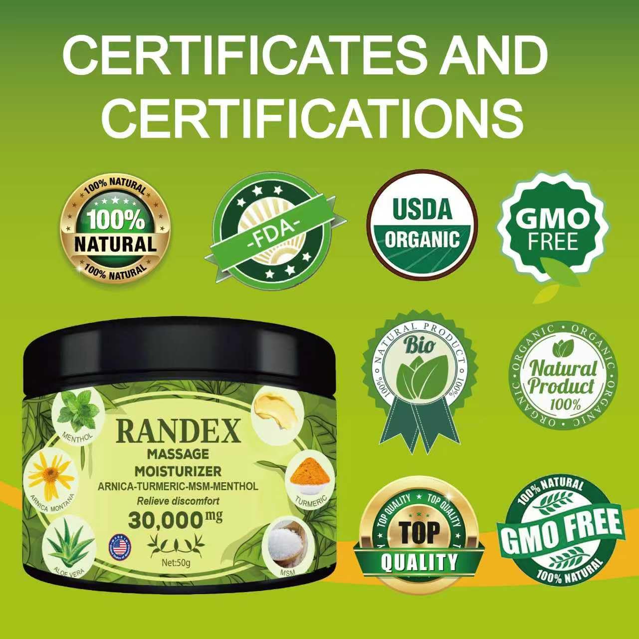 RANDEX 30000MG Organic Massage Moisturizer - Muscles,Joints,Knees, Shoulders,Body, Extra Strength- Natural RANDEX buy supplements canada