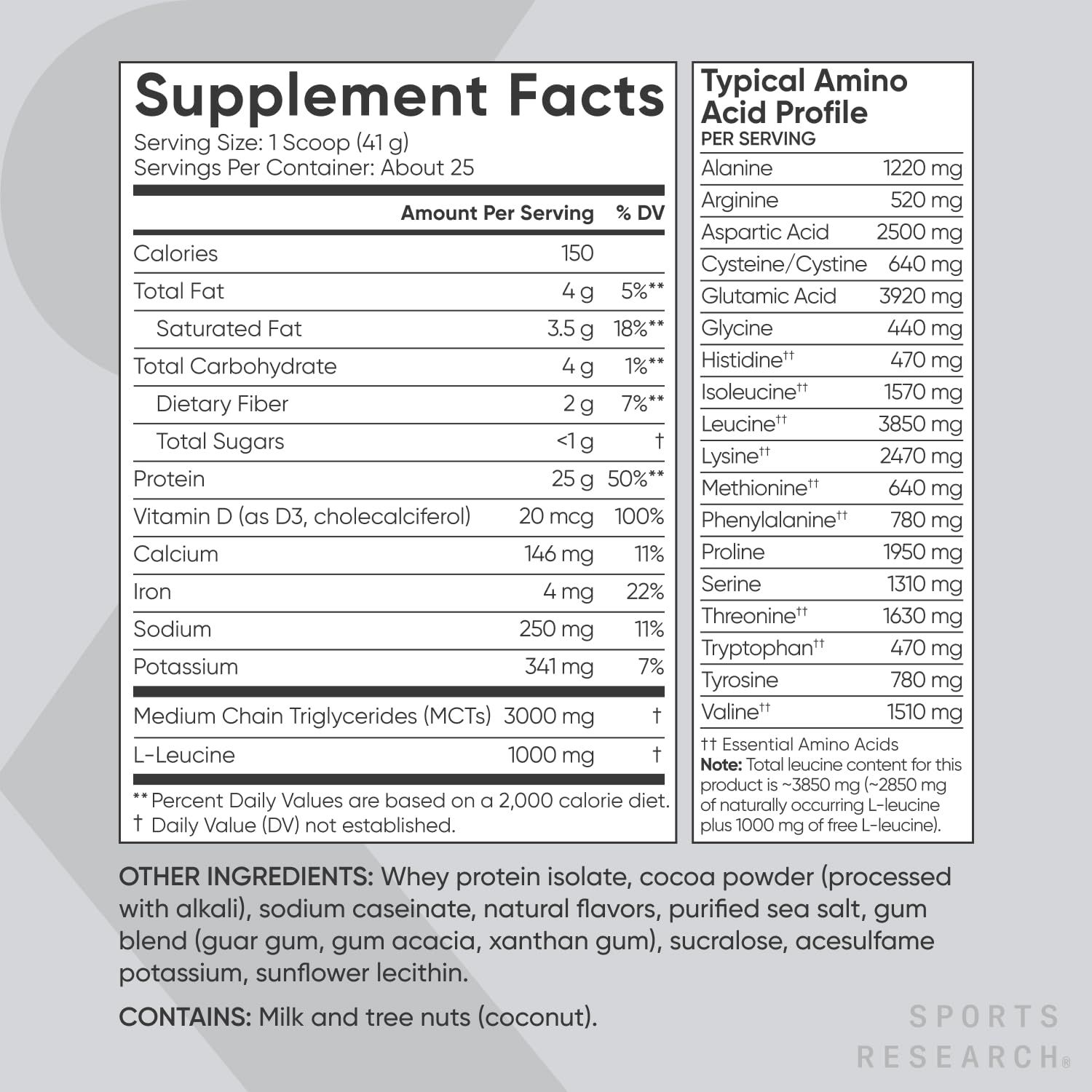 Sports Research Whey Protein Isolate - Sports Nutrition Protein Powder 25g per Serving Sports Research buy supplements canada