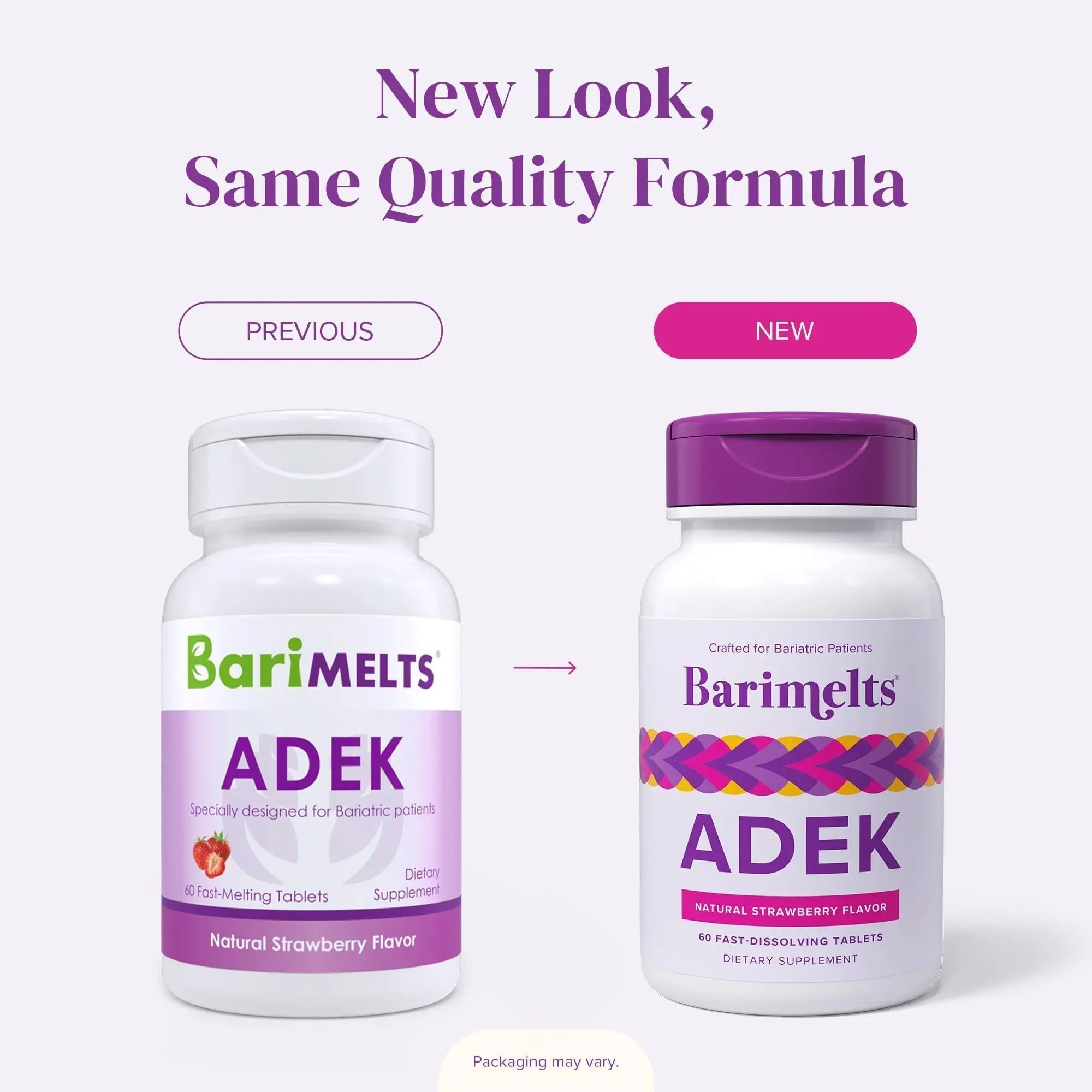 Barimelts ADEK - 60 Fast-Dissolving Tablets (2-Month Supply) - Sugar-Free Bariatric Vitamins for Women Including Vitamin A, Vitamin D, Vitamin E BariMelts buy supplements canada