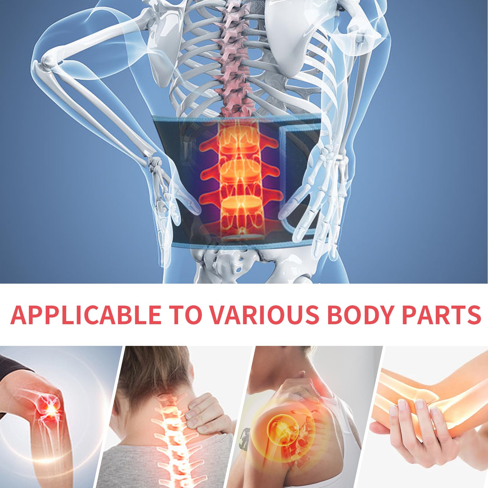 Red Light Infrared Therapy Belt: Pain Relief Device LED Red Light Therapy Lamp Near Body Large Pad Wrap ADVARAYS buy supplements canada