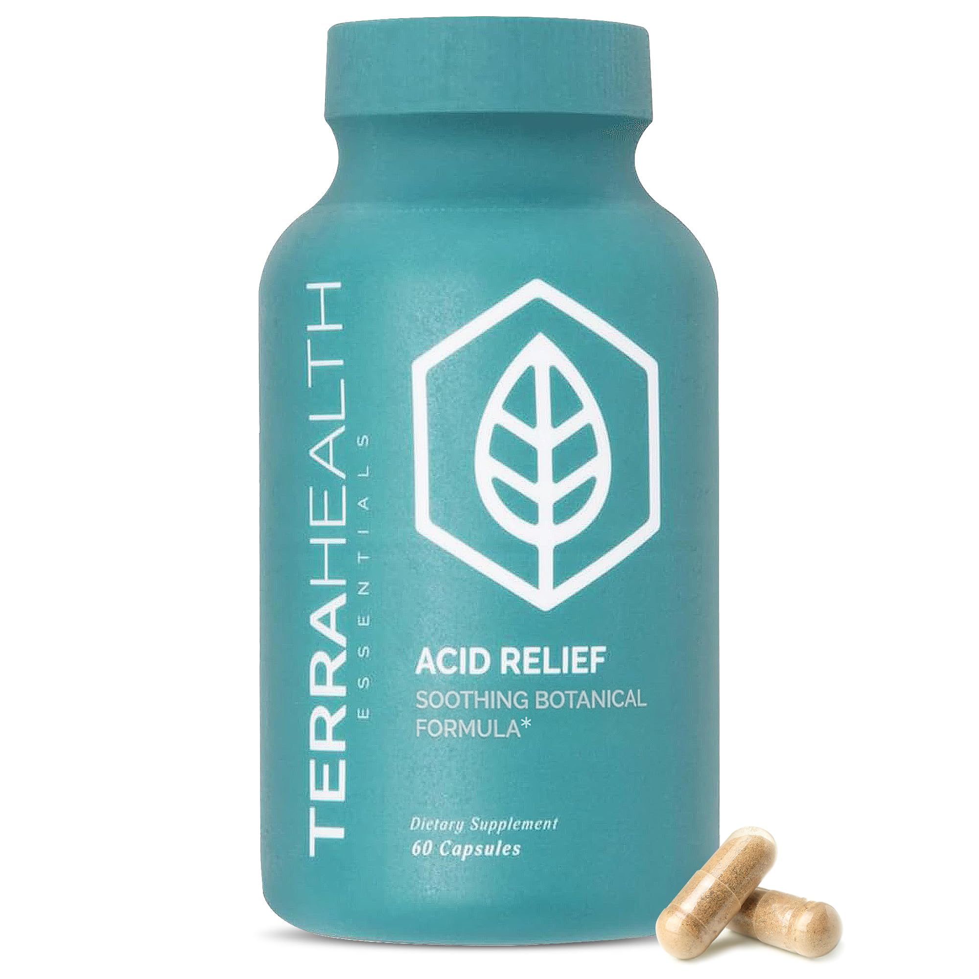 Terra Health Essentials Acid Relief - Plant Based Digestive Support Supplement for Comfortable Gut Function - Lemon Balm, Slippery Elm, Terra Health Essentials buy supplements canada