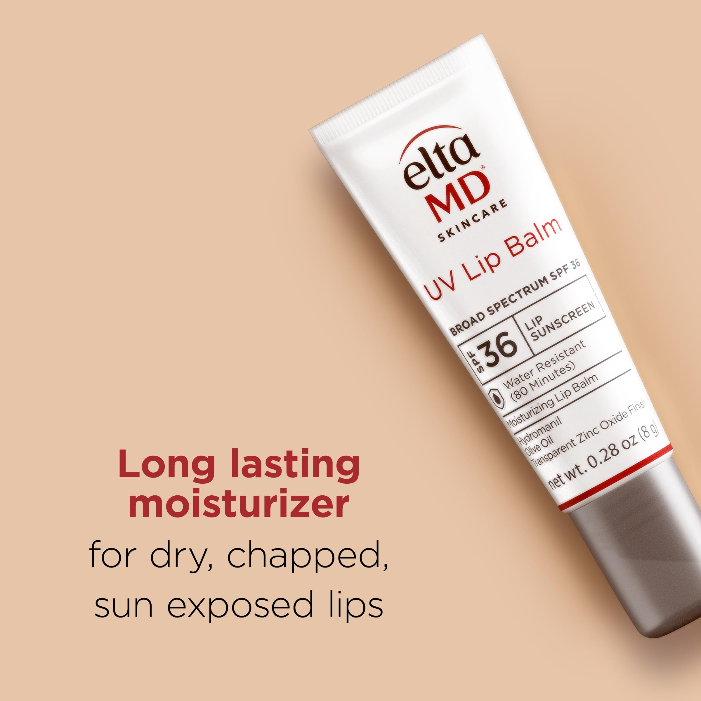 EltaMD UV Lip Balm SPF Sunscreen, Sunscreen Lip Balm with SPF 30+, Protects Dry Cracked Lips, Transparent Zinc Oxide, 0.28 Tube EltaMD buy supplements canada