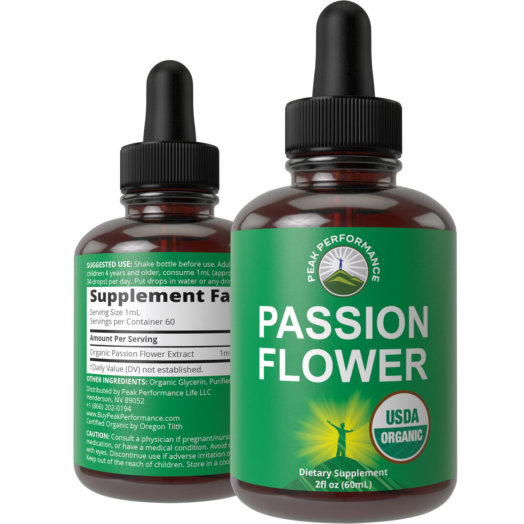 USDA Organic Passion Flower Extract Vegan Liquid Drops with High Bioavailability for Women and Men. Organic Passionflower Supplement with Zero Sugar and Gluten Free. for Calm, Relaxation Support. Peak Performance buy supplements canada