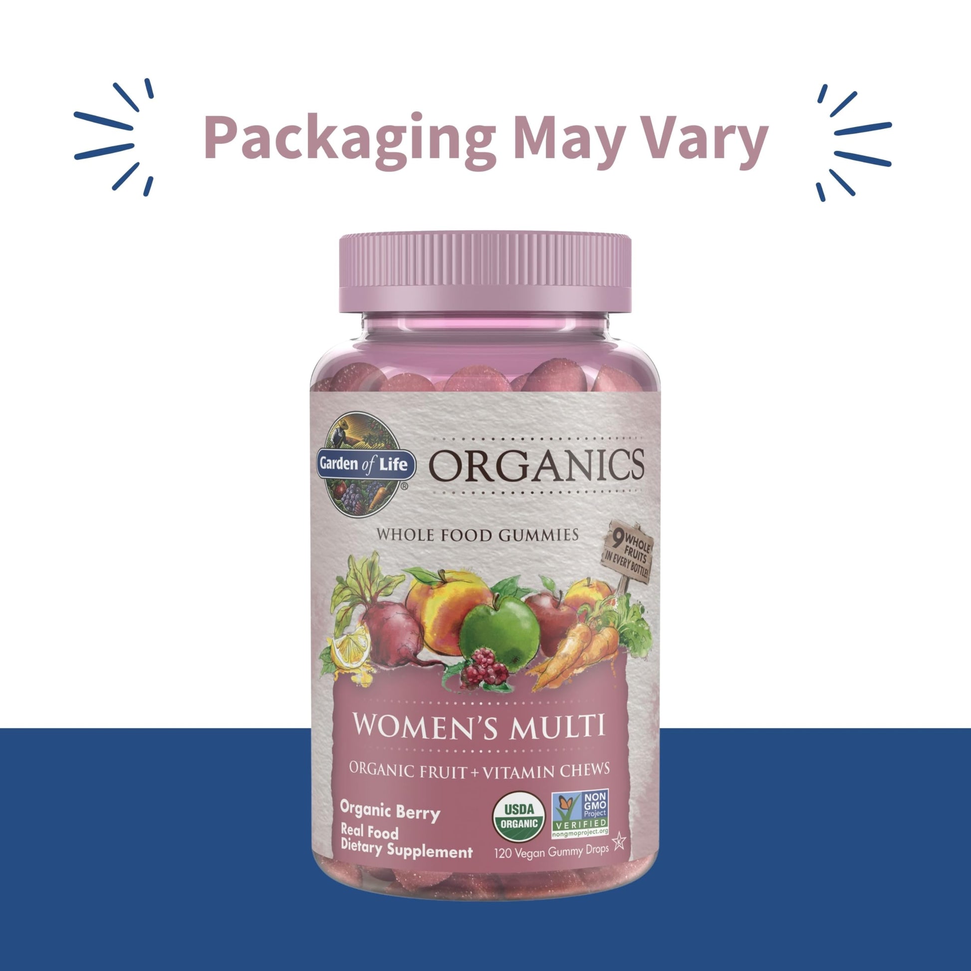 Garden of Life Organics Women's Gummy Vitamins - Berry - Certified Organic, Non-GMO, Vegan, Kosher Complete Multi - Methyl B12, C & D3 - Gluten Garden of Life buy supplements canada