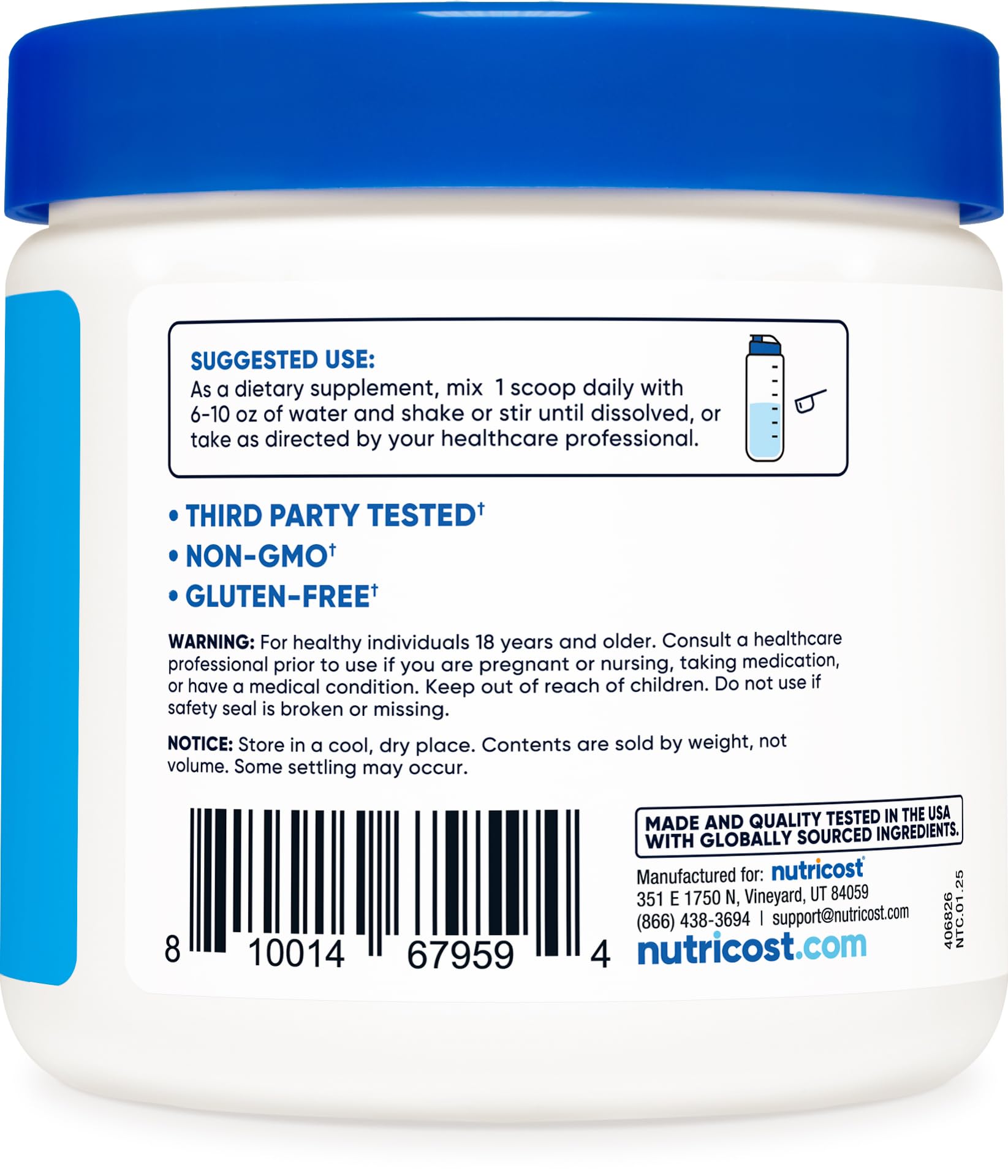 Nutricost Calcium BHB (250g) Unflavored - Calcium Ketone Salt - Non-GMO Gluten-Free Nutricost buy supplements canada