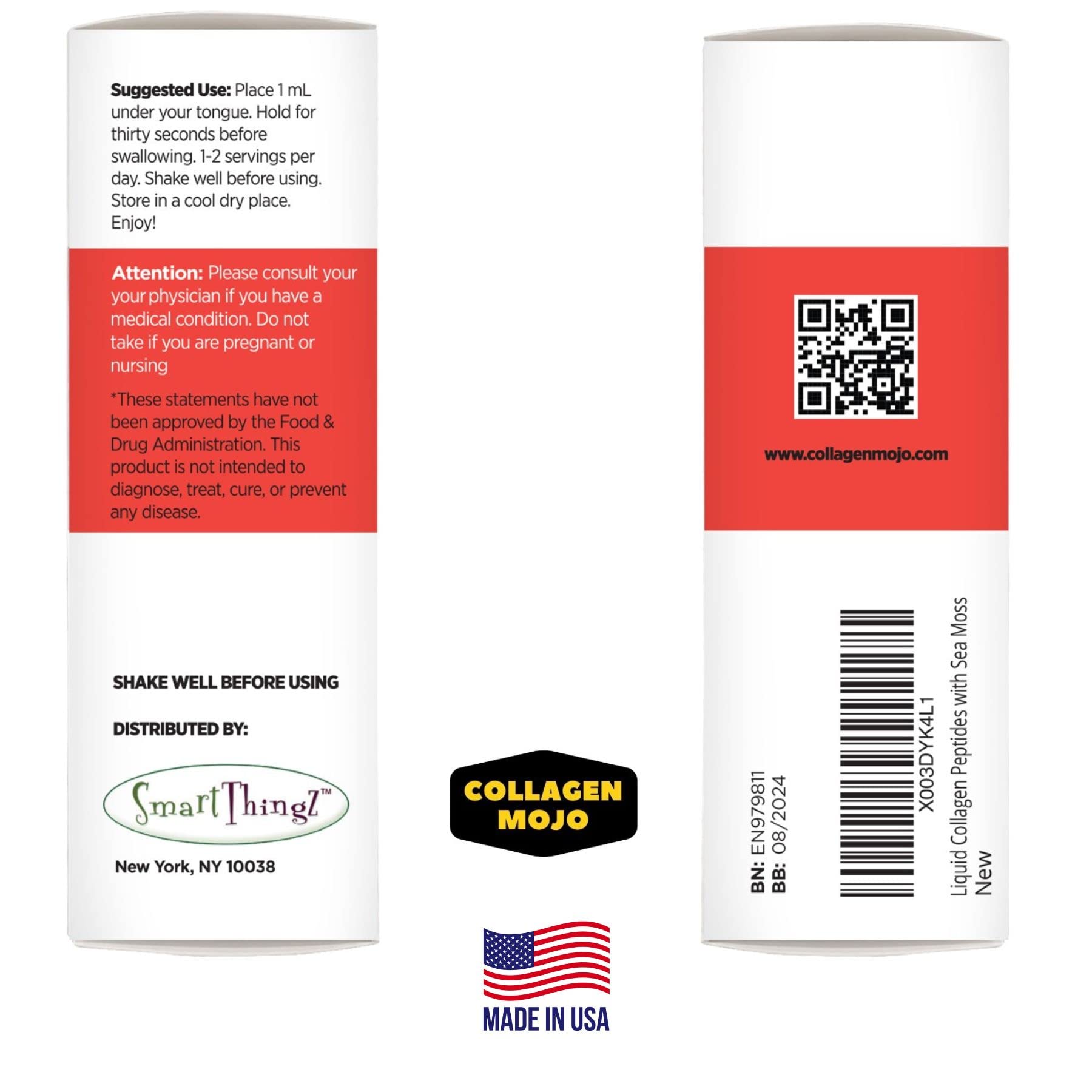 Collagen Mojo Liquid Collagen Peptides with Sea Moss, Burdock Root & Bladderwrack Collagen Mojo buy supplements canada