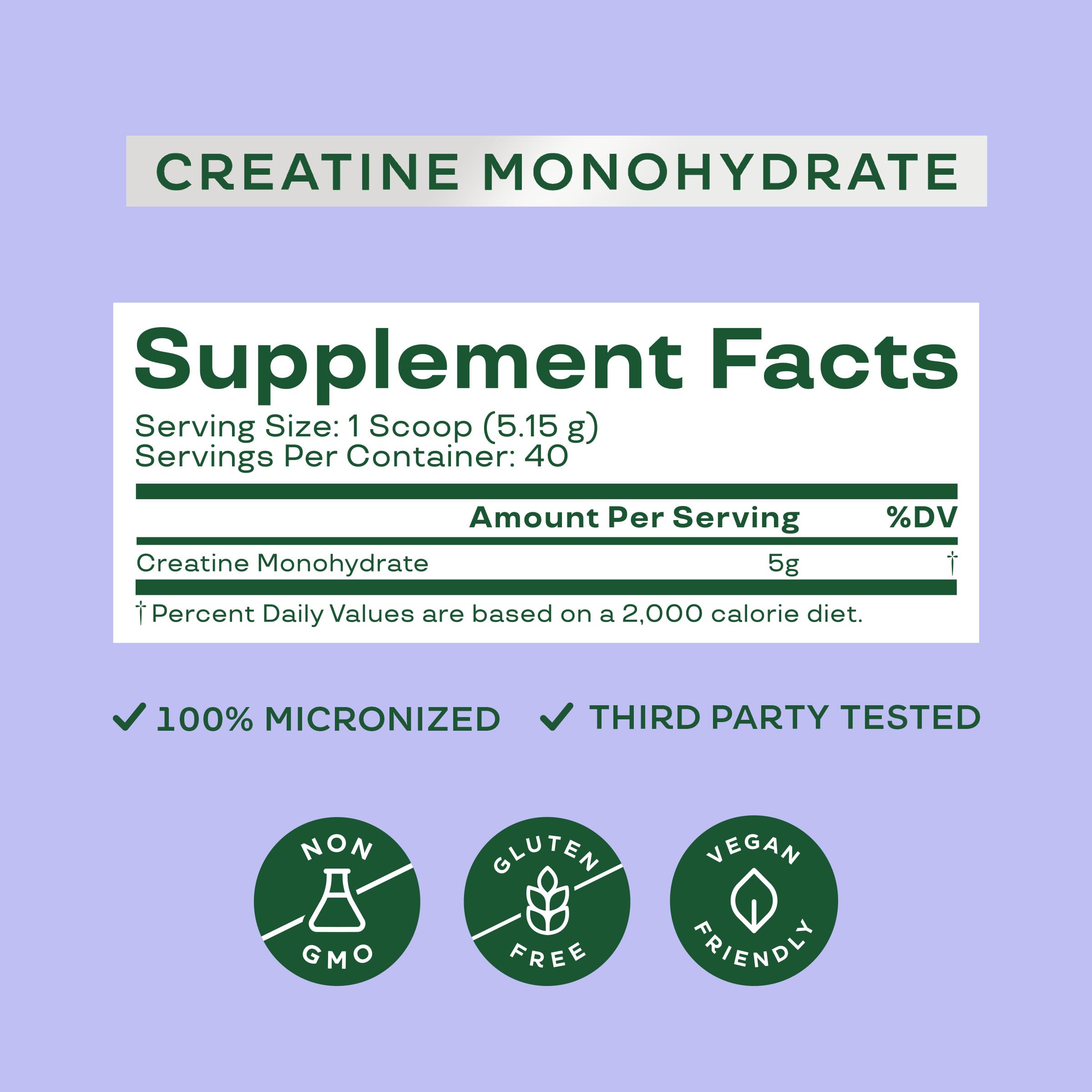 Bloom Nutrition Creatine Monohydrate Powder, 5g Micronized Creatine per Serving, Supports Muscle Recovery, Strength, Endurance, Pre or Post Workout, Gluten Free, Non GMO, Unflavored, 40 SVG, 7.3 oz Bloom Nutrition buy supplements canada