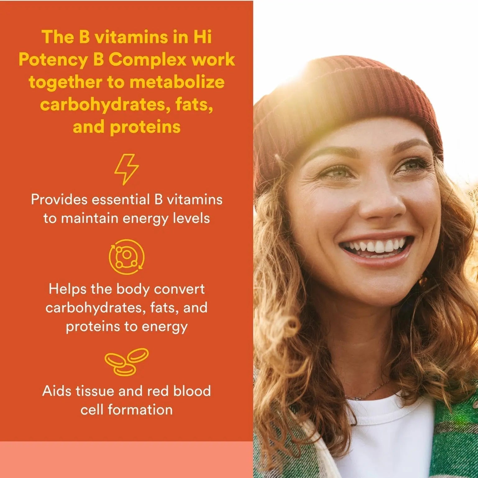 Natural Factors Hi Potency B Complex, 50 mg, 90 Capsules Natural Factors buy supplements canada