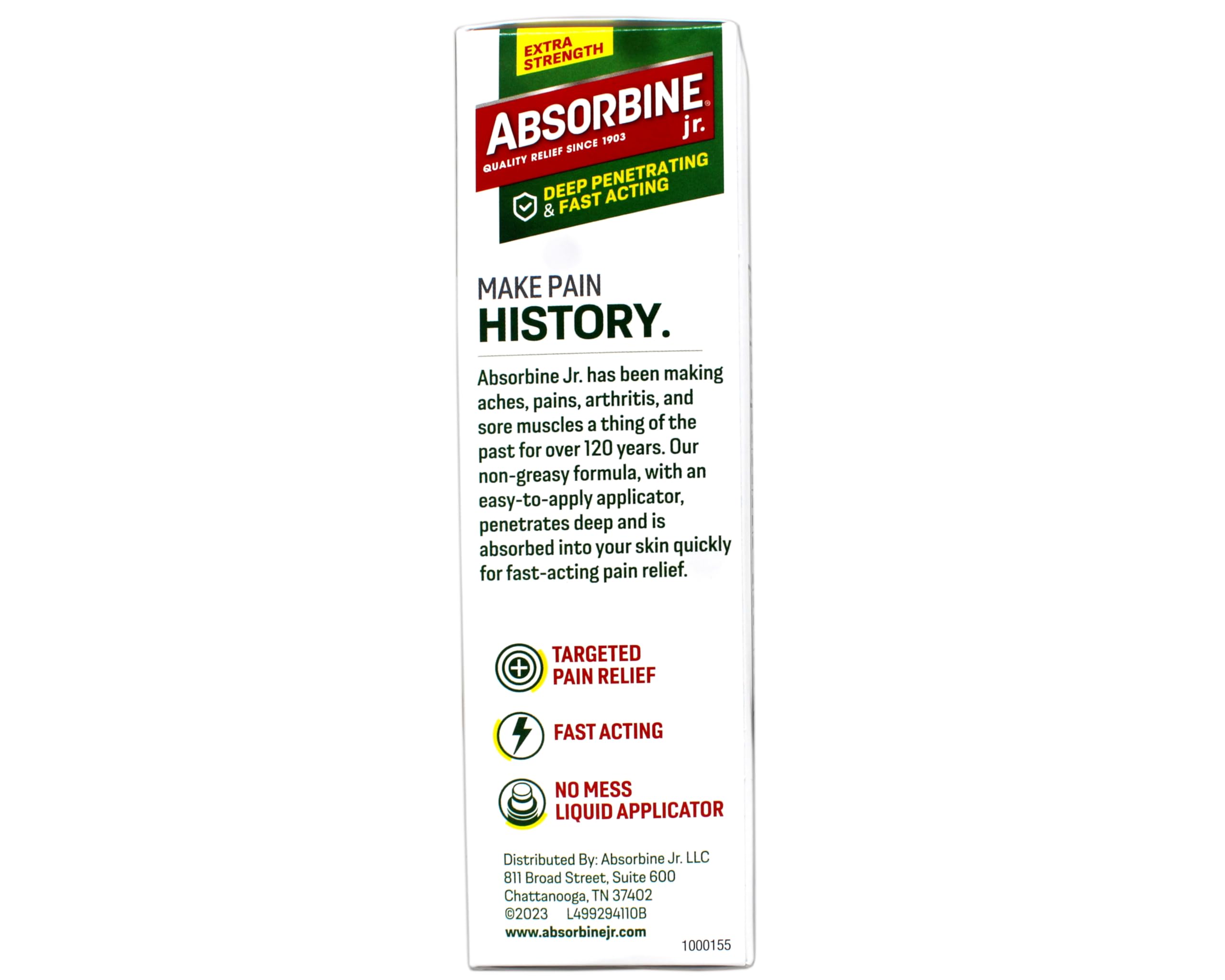 ABSORBINE JR. Extra Strength Pain Relieving Liquid, for Muscle, Joints, Arthritis Pain, with No-Mess Applicator, 4 Oz (Pack of 3) ABSORBINE JR. buy supplements canada