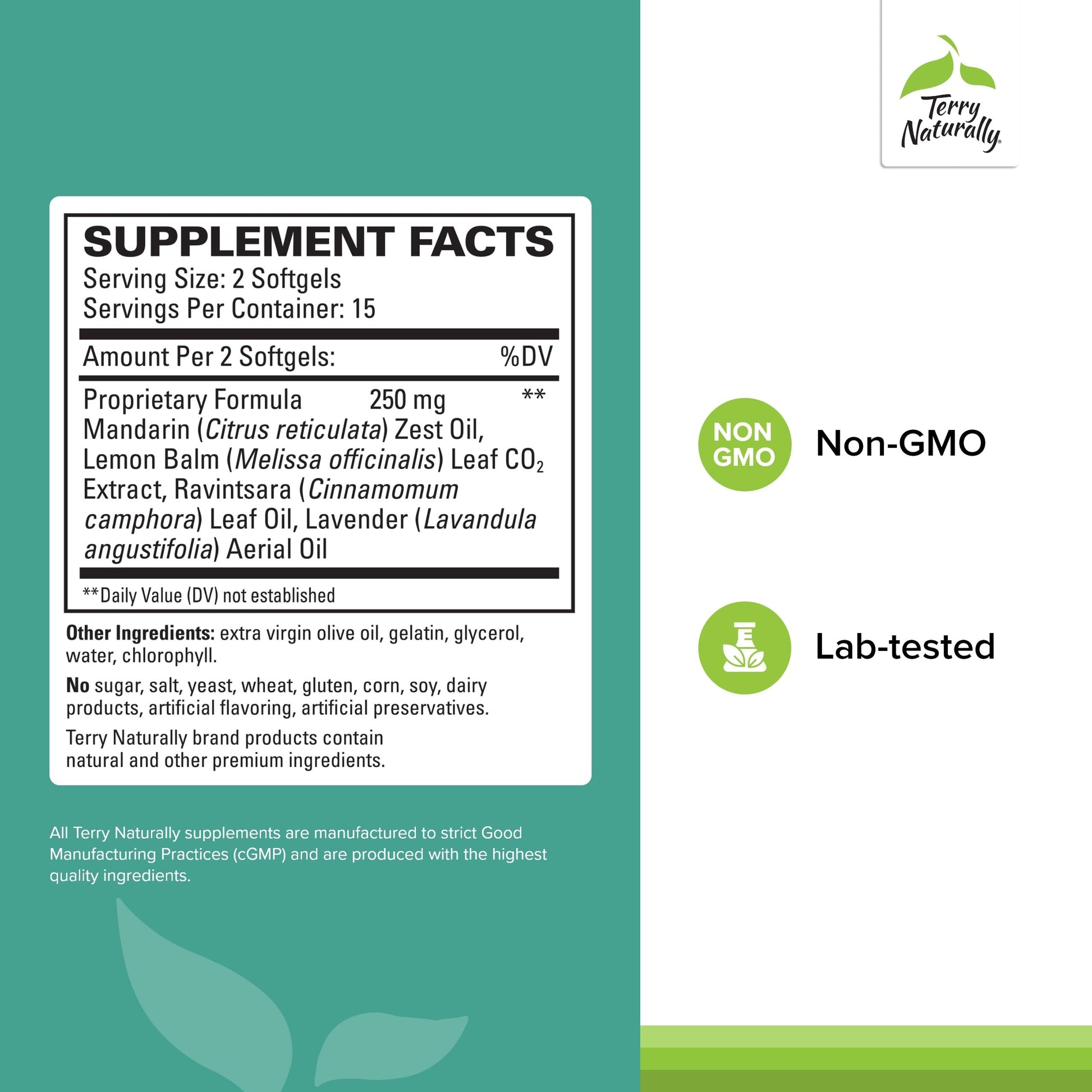 Terry Naturally Terrific Zzzz - Sleep Supplement for Adults - Dietary Supplement with Mandarin, Lemon Balm & Lavender - Non-GMO Relaxation & Sleep Relief Aid - 30 Softgels Terry Naturally buy supplements canada