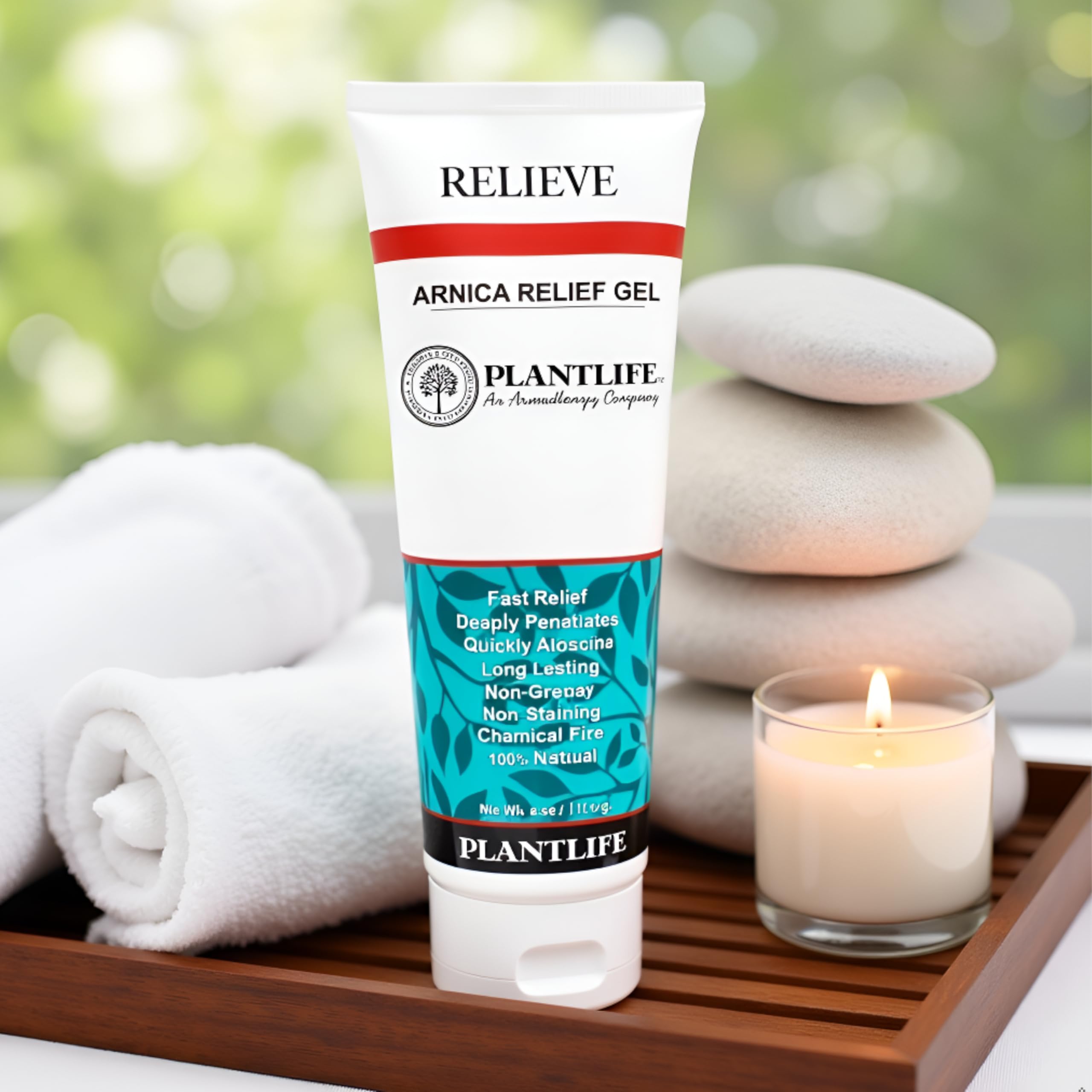 Plantlife Arnica Relieve Gel - Made with Arnica and 100% Pure Essential Oils - Relieve Products are a Homeopathic Solution for Everyday Use - Works Quickly and Effectively - Made in California Plantlife buy supplements canada