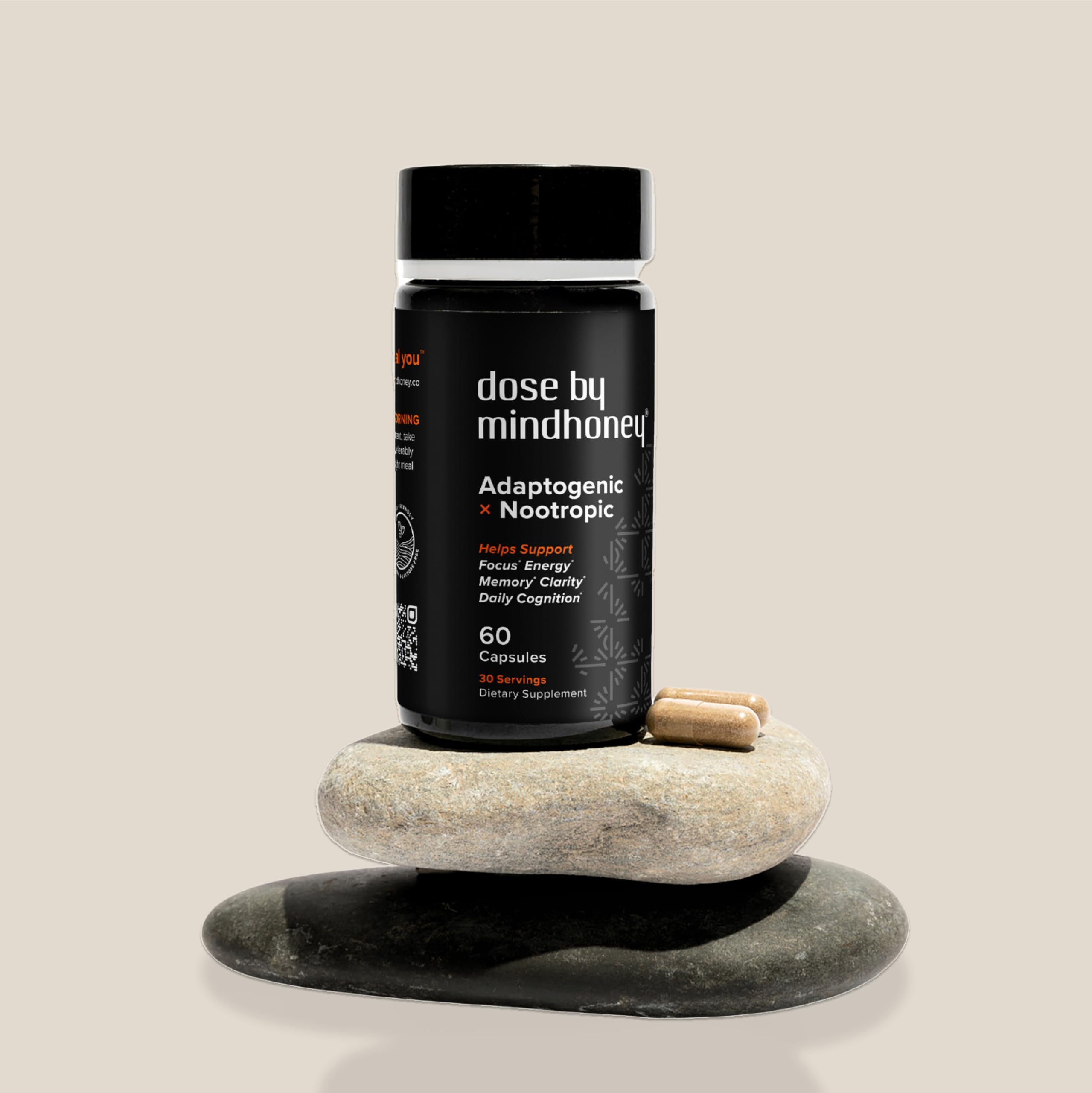 MINDHONEY | DOSE 60 Count, Premium All-in-One Nootropic Brain Supplement | Focus, Mood, Energy, & Memory | Functional Mushrooms & Adaptogens - Lion’s Mane, Ashwagandha, L-Theanine, Bacopa, & Vitamins MINDHONEY buy supplements canada