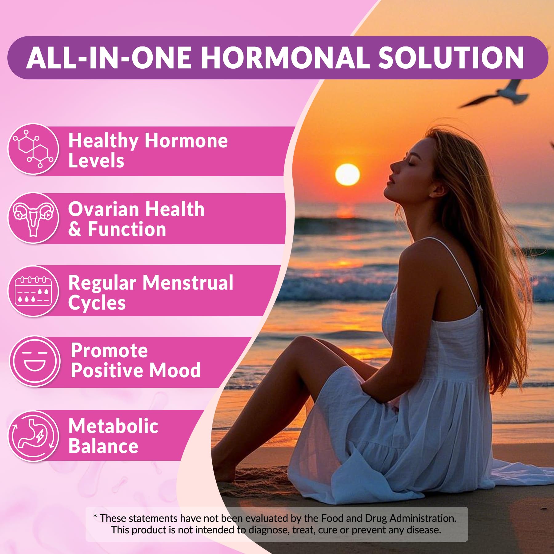 Myo-Inositol & D-Chiro Inositol, Hormone Balance for Women | Sugar Free Inositol Gummies w/Omega 3, MTHF Folate, Vitamin D3, B12, Magnesium & Zinc for Ovarian Health, Ideal 40:1 Ratio, Vegan, 60 Cts NEVISS buy supplements canada