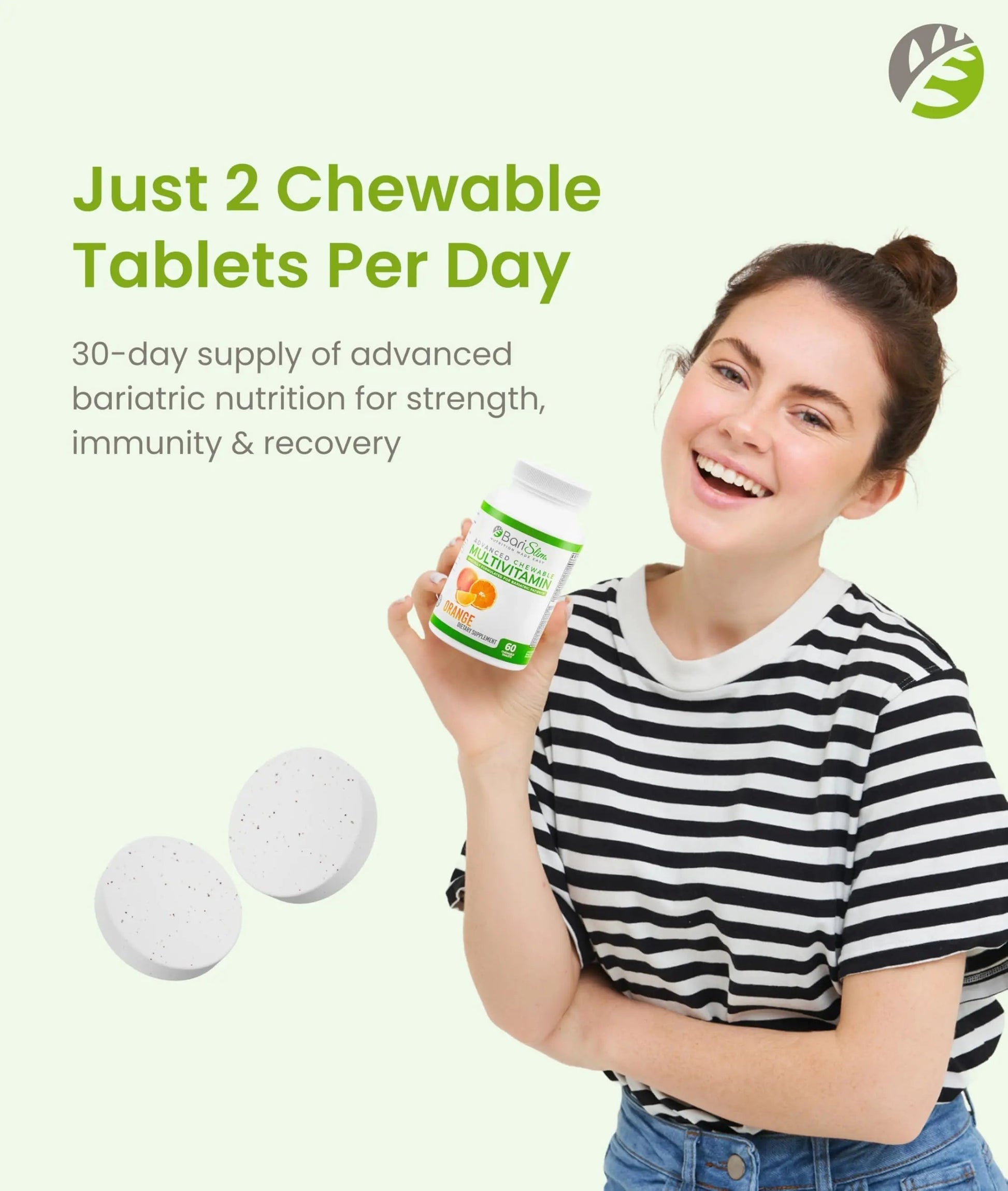 BariSlim Advanced Chewable Bariatric Multivitamin Tablets - Bariatric Vitamin and Supplement for Post Bariatric Surgery Including Gastric BariSlim buy supplements canada