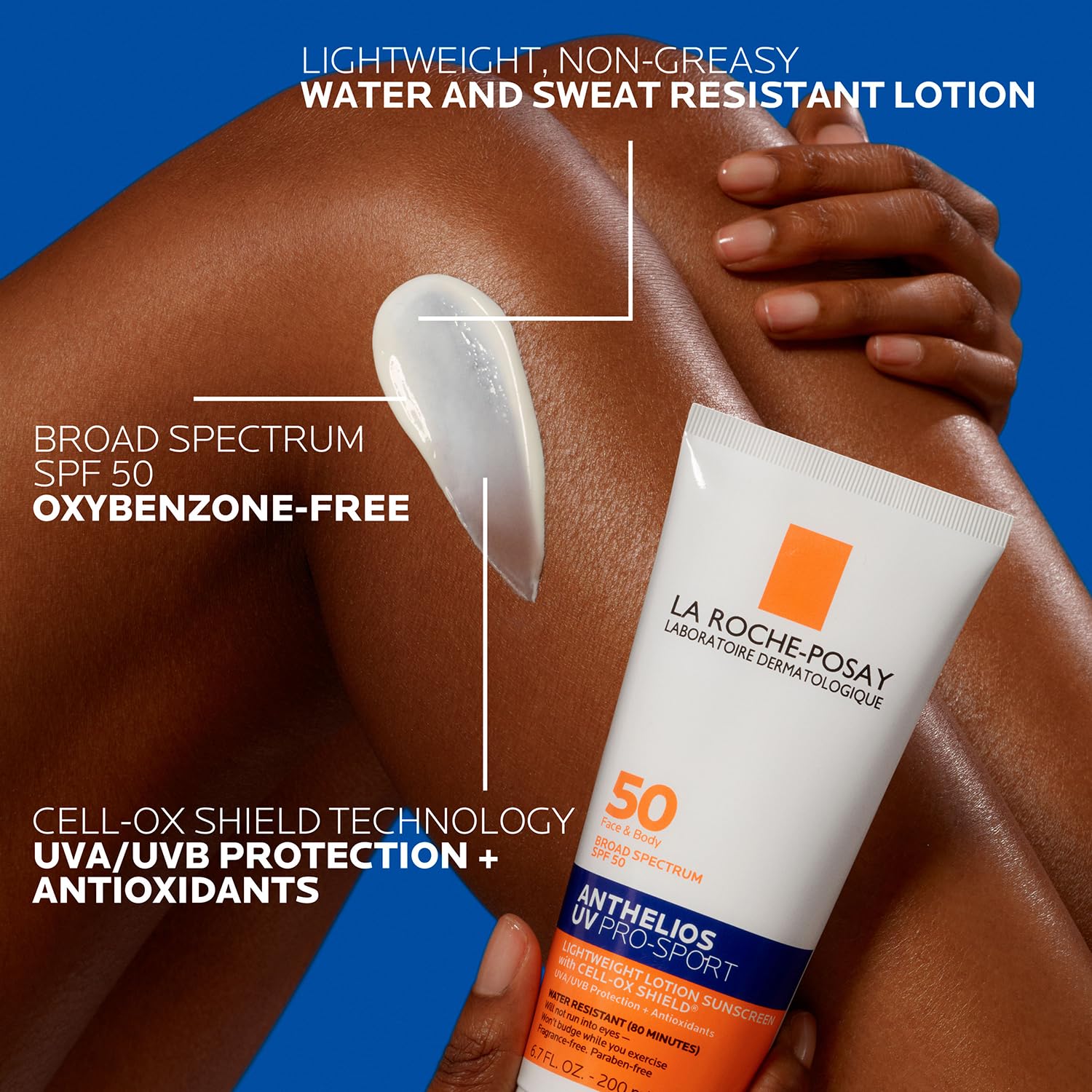 La Roche-Posay Anthelios UV Pro-Sport SPF 50 Sunscreen for Face & Body, Water & Sweat Resistant with Non-Drip Formula, Invisible Broad Spectrum Sunscreen Lotion La Roche-Posay buy supplements canada