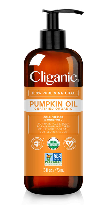 Cliganic Organic Pumpkin Seed Oil, 100% Pure - For Face & Hair | Natural Cold Pressed Unrefined Cliganic buy supplements canada