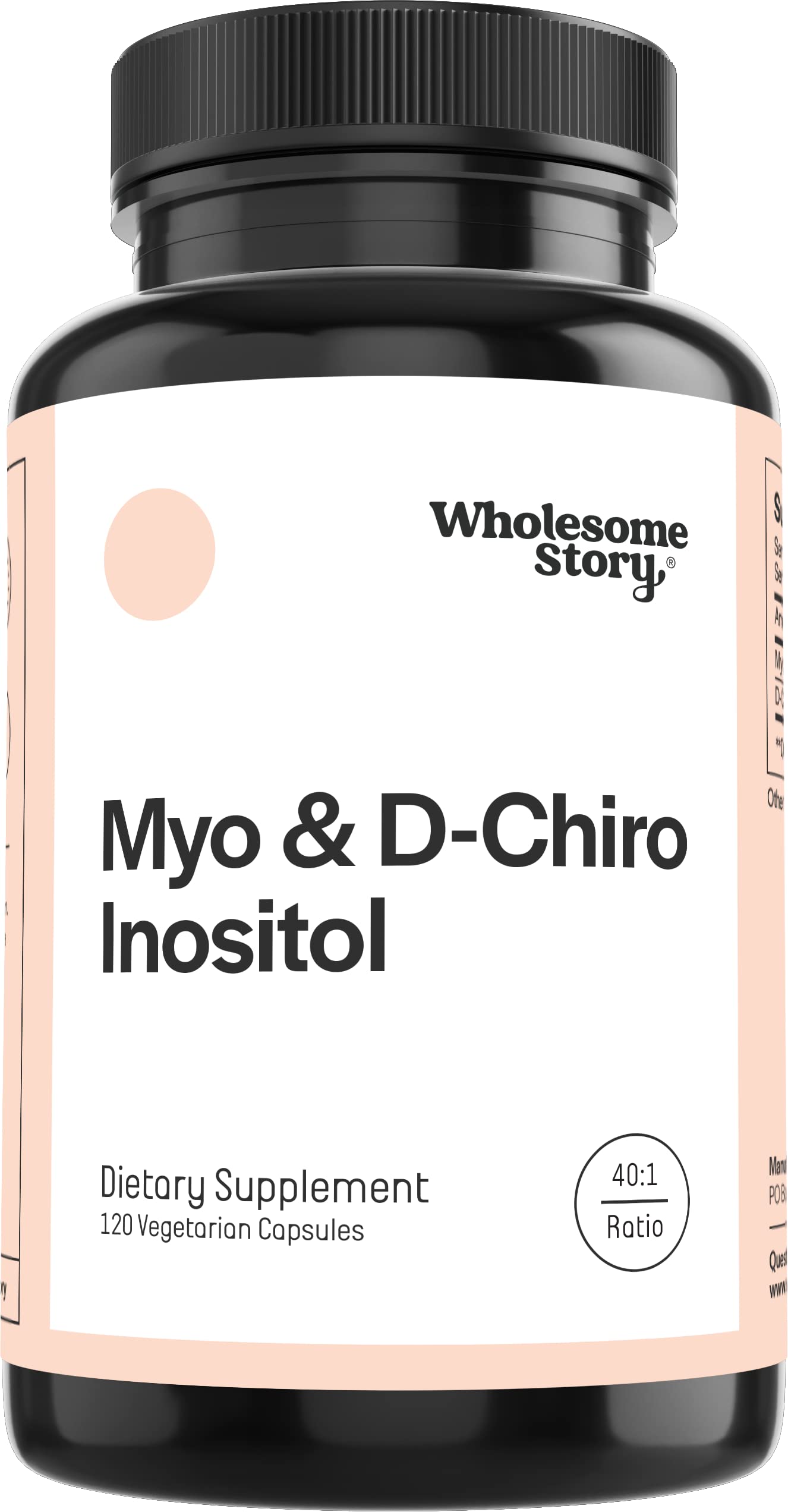 Myo-Inositol & D-Chiro Inositol Blend Capsule | 30-Day Supply | Most Beneficial 40:1 Ratio Wholesome Story buy supplements canada