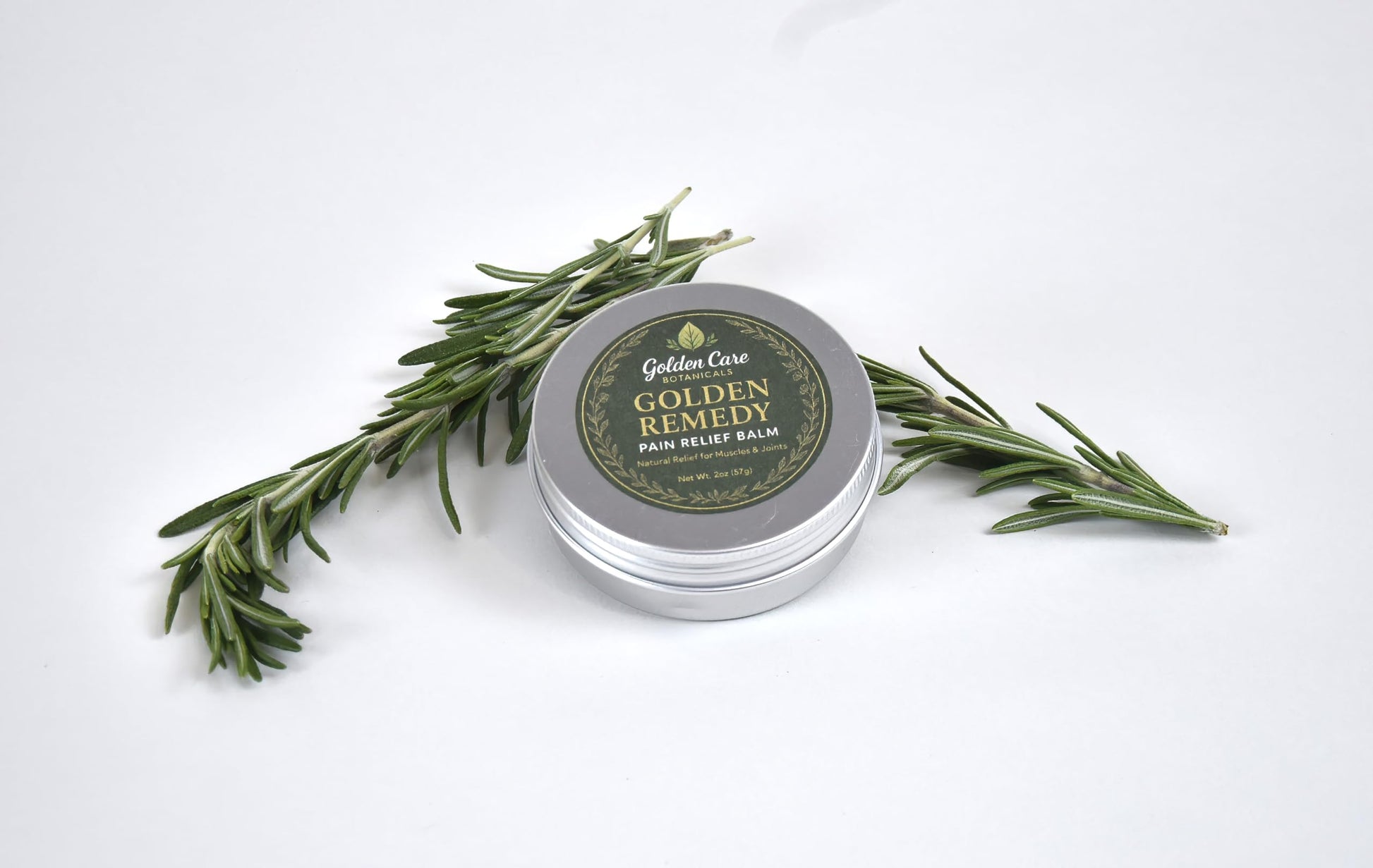 Golden Remedy Pain Balm - Topical Analgesic with Menthol & Camphor - Fast Acting Cooling Formula Golden Care Botanicals buy supplements canada